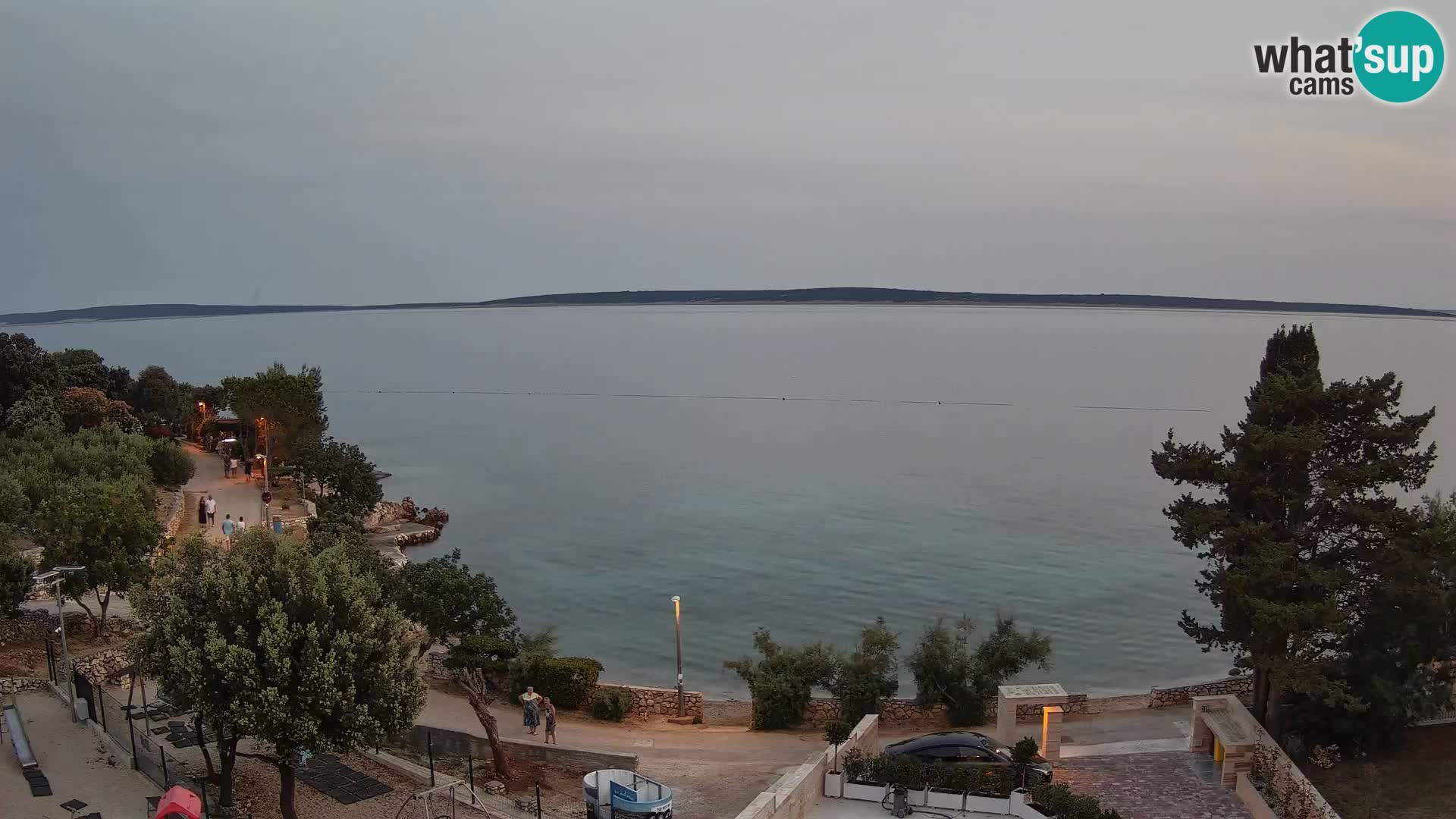Webcam Plaža Male Mandre – Diretta dalla spiaggia sull’isola di Pag