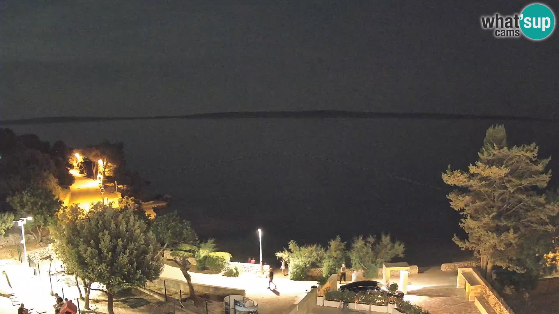 Webcam Plaža Male Mandre – Diretta dalla spiaggia sull’isola di Pag