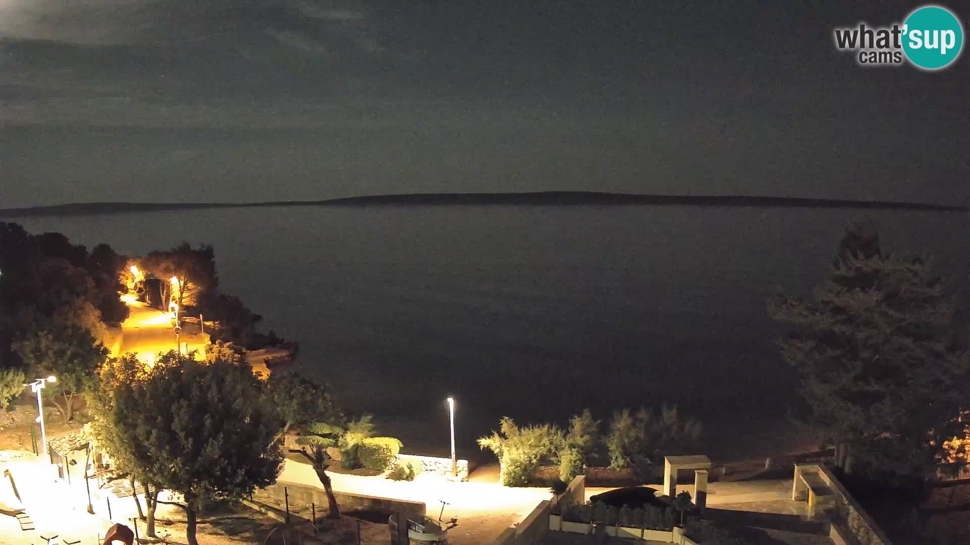 Webcam Plaža Male Mandre – Live View from Pag Island