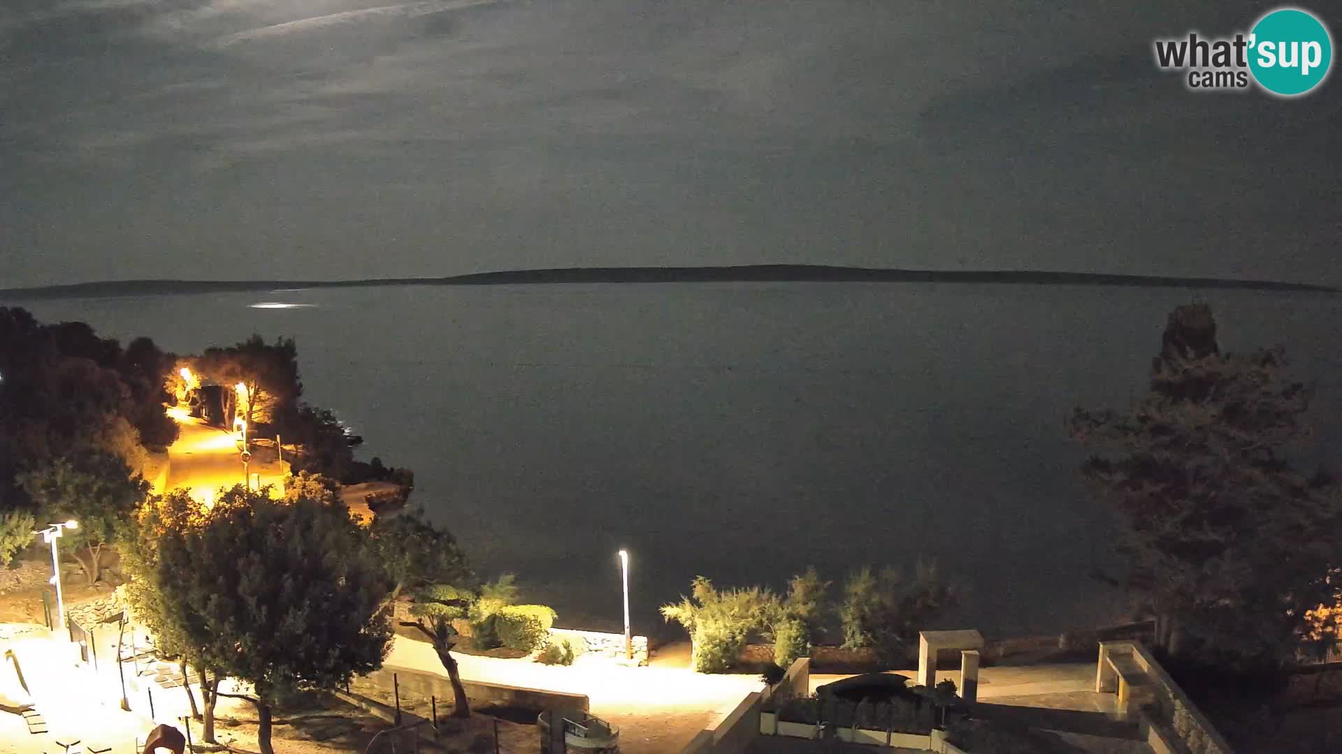 Webcam Plaža Male Mandre – Live View from Pag Island