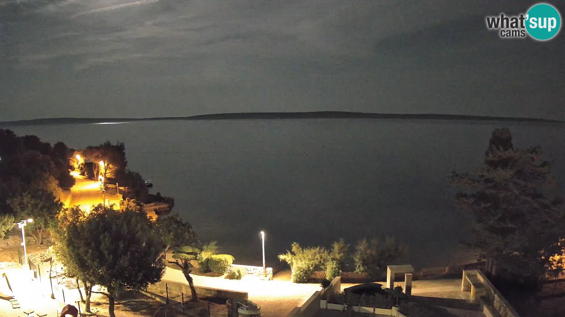 Webcam Plaža Male Mandre – Live View from Pag Island