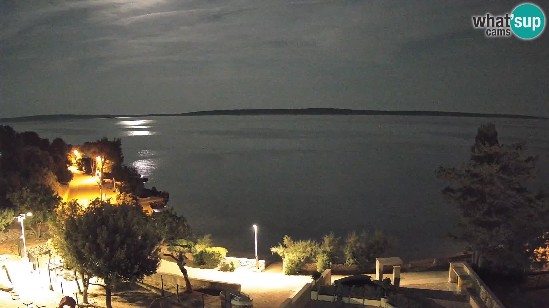Webcam Plaža Male Mandre – Diretta dalla spiaggia sull’isola di Pag