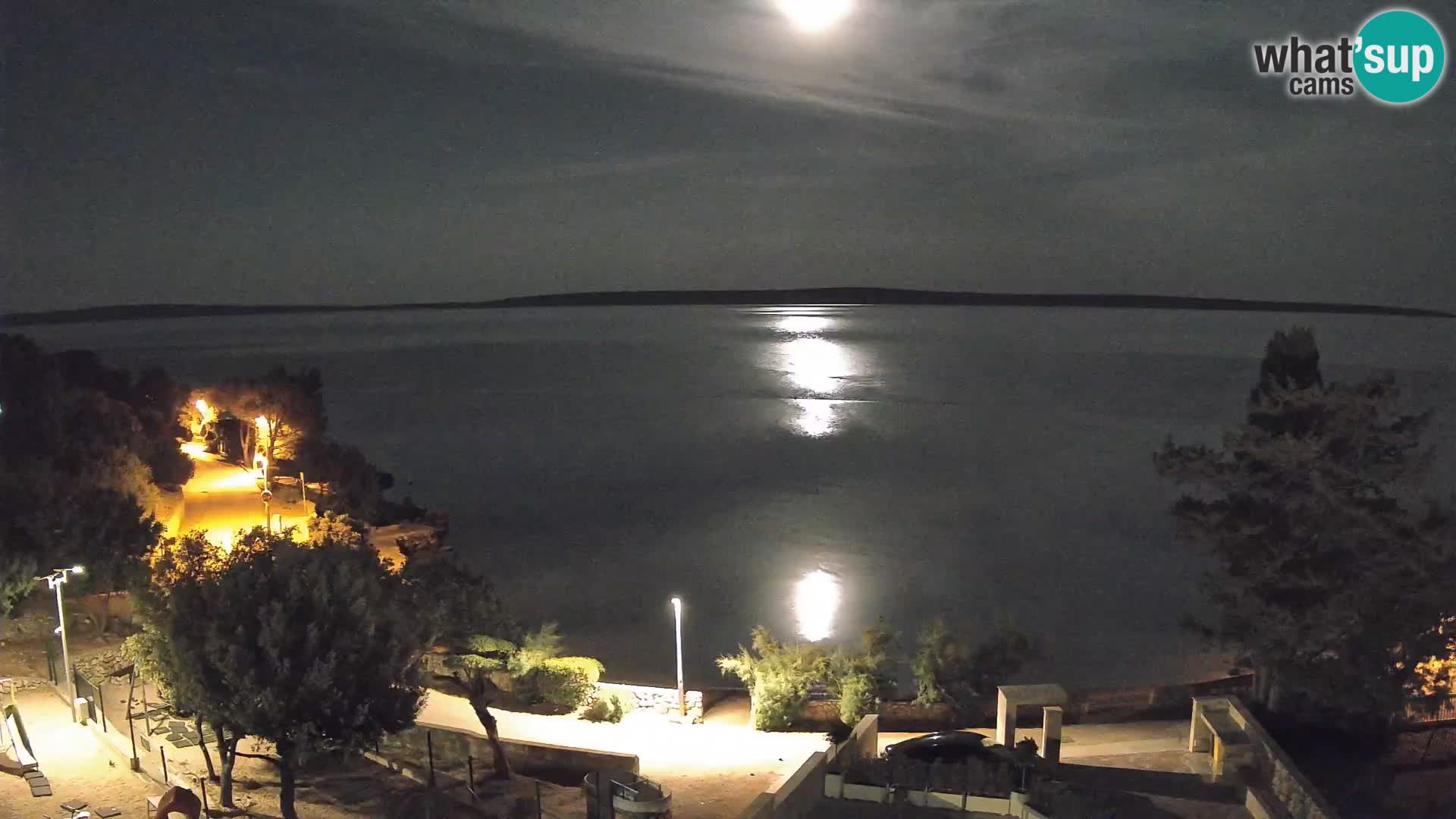 Webcam Plaža Male Mandre – Live View from Pag Island