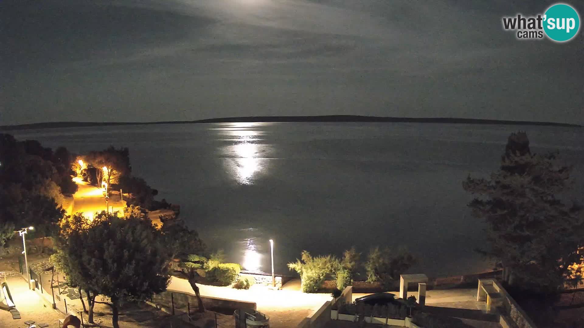Webcam Plaža Male Mandre – Live View from Pag Island