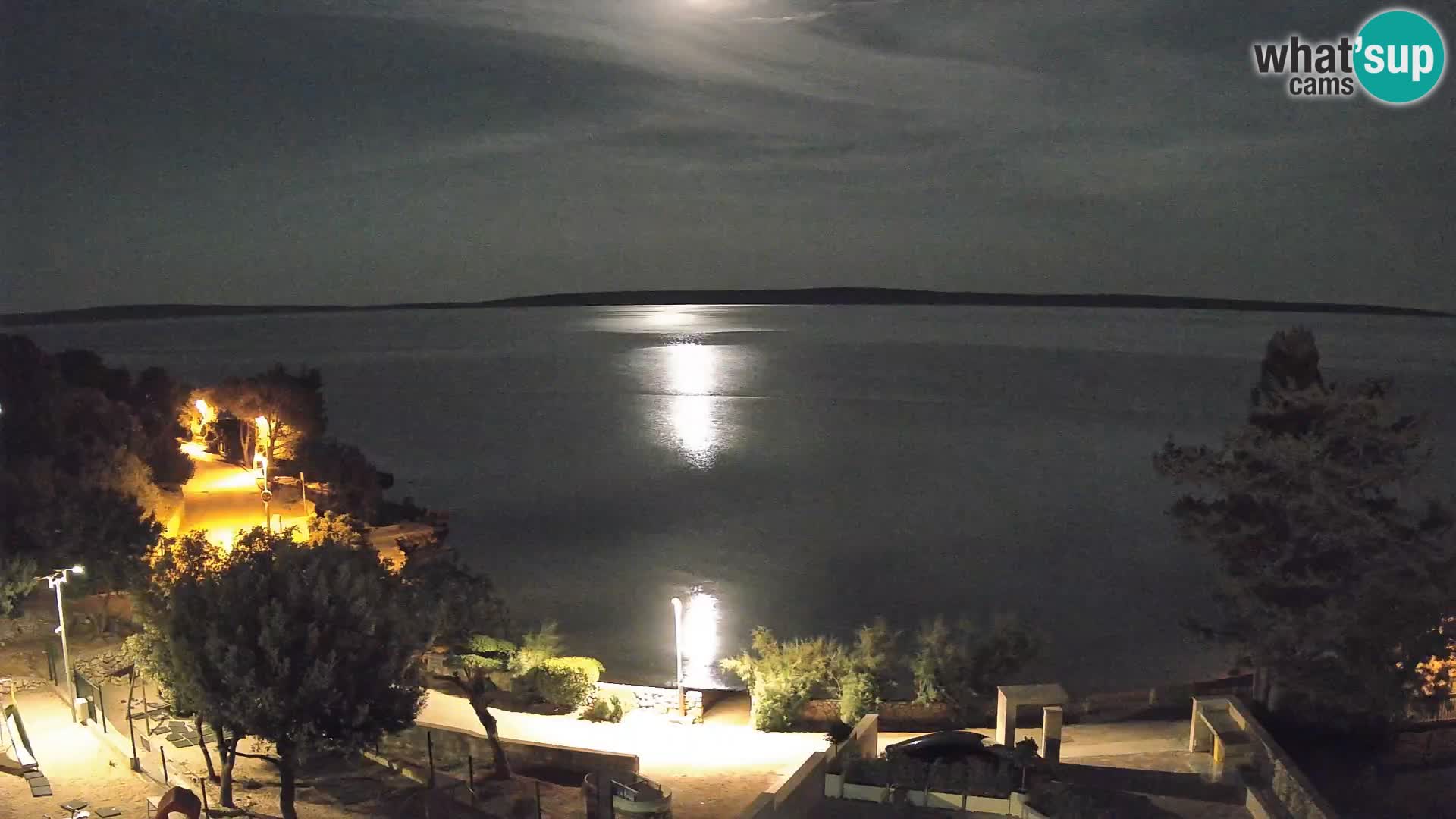 Webcam Strand Male Mandre – Liveblick von der Insel Pag