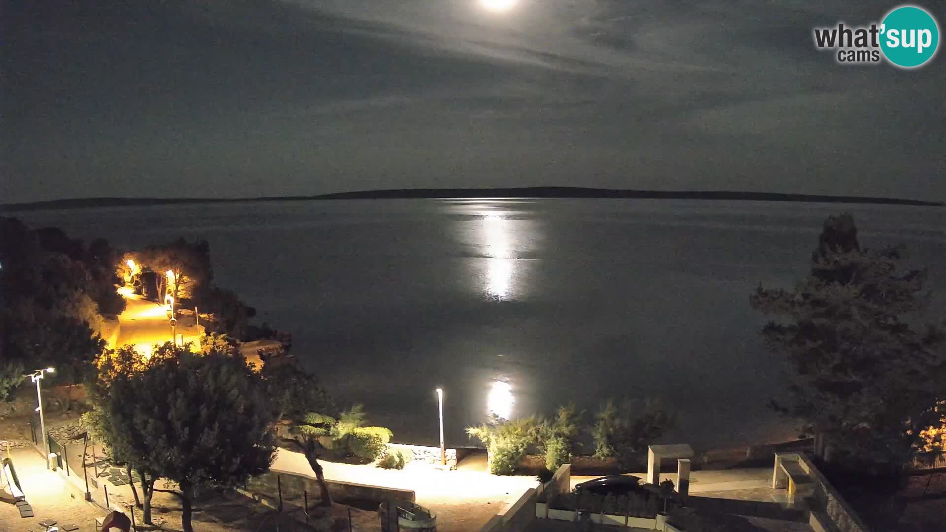 Webcam Plaža Male Mandre – Live View from Pag Island