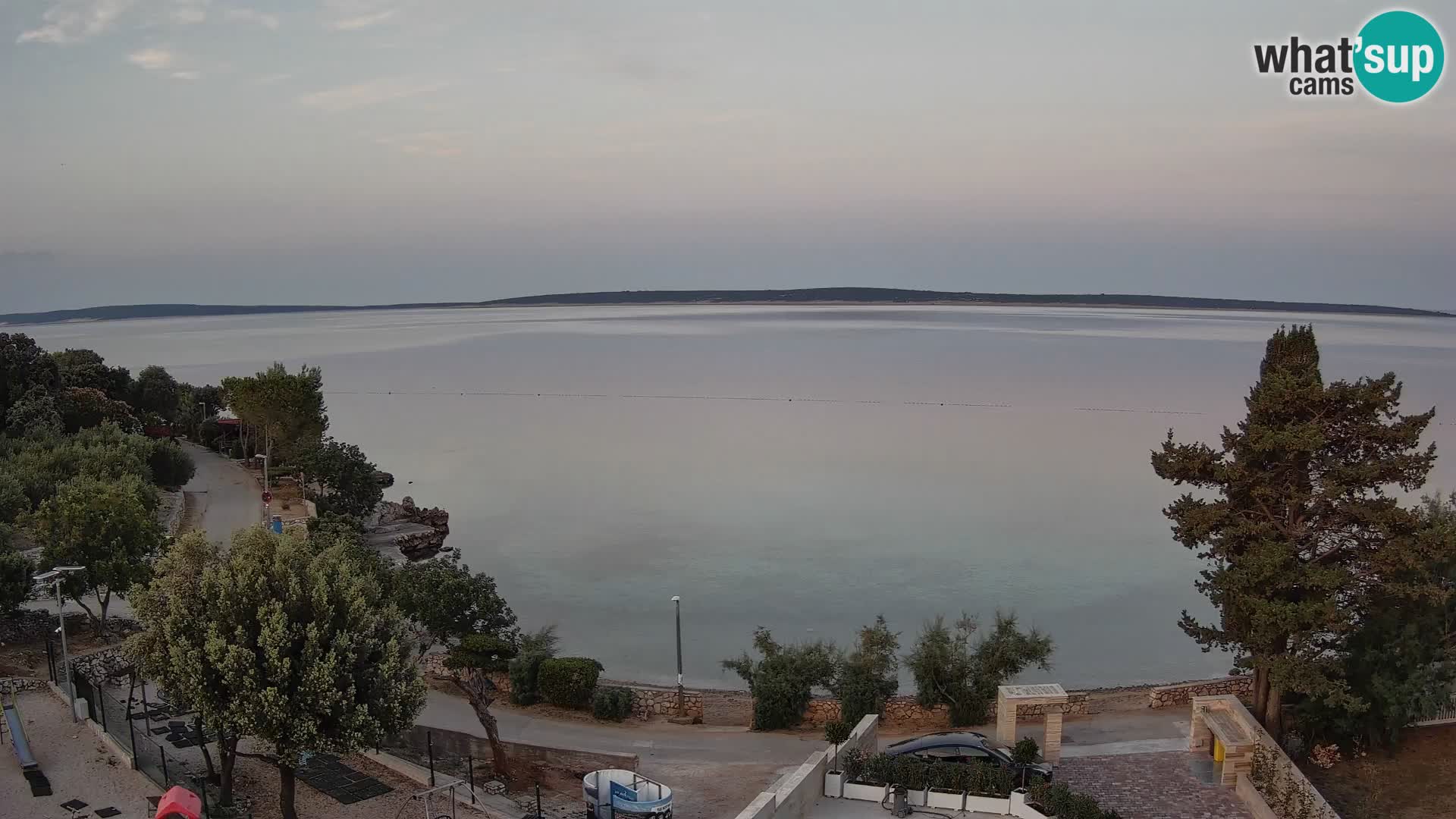 Webcam Plaža Male Mandre – Live View from Pag Island