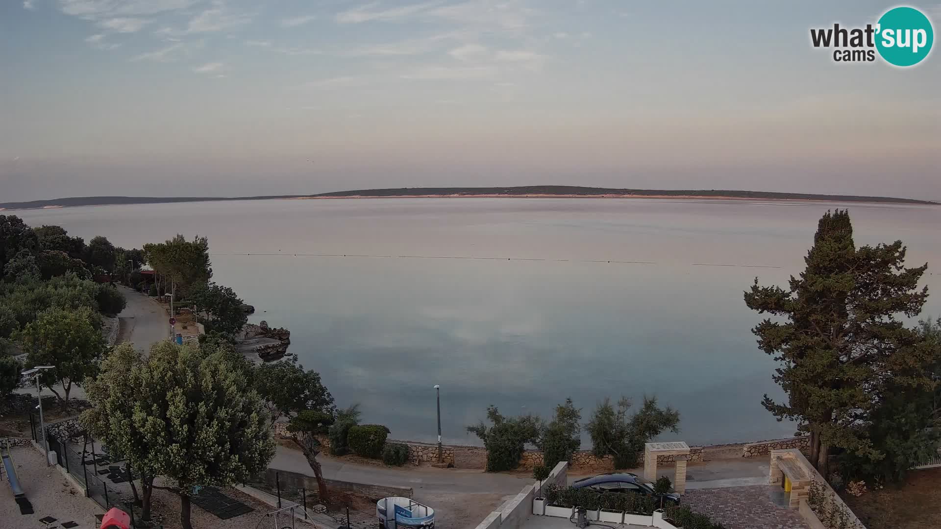 Webcam Plaža Male Mandre – Diretta dalla spiaggia sull’isola di Pag