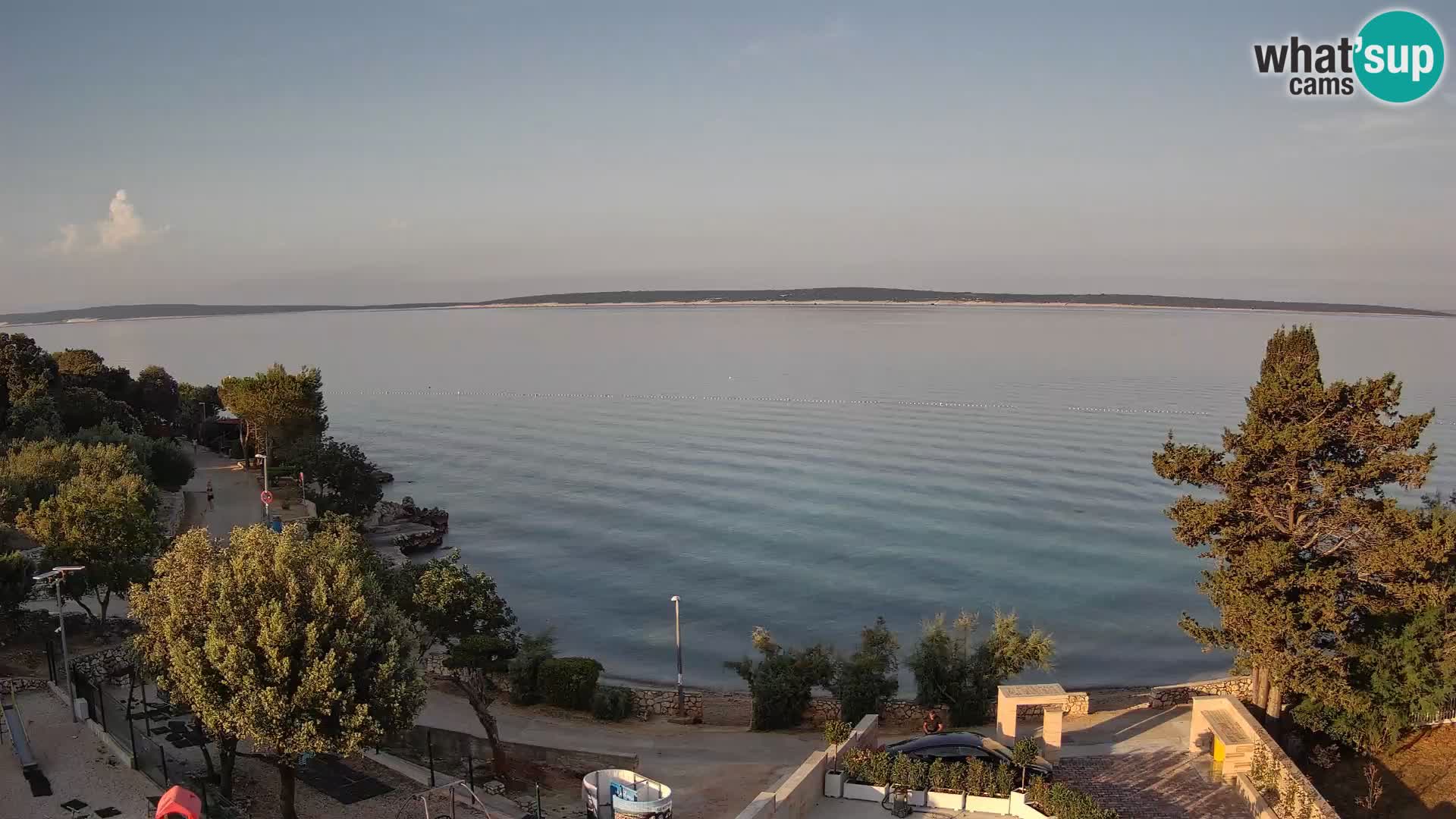 Webcam Plaža Male Mandre – Live View from Pag Island