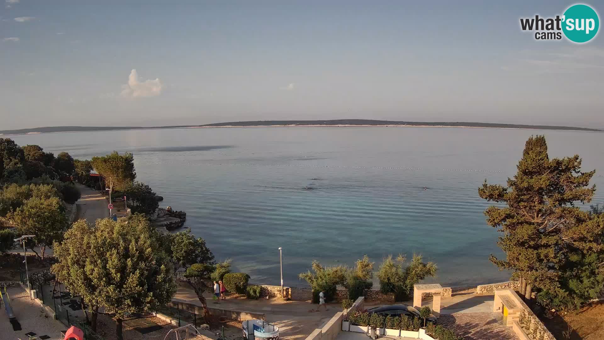 Webcam Strand Male Mandre – Liveblick von der Insel Pag
