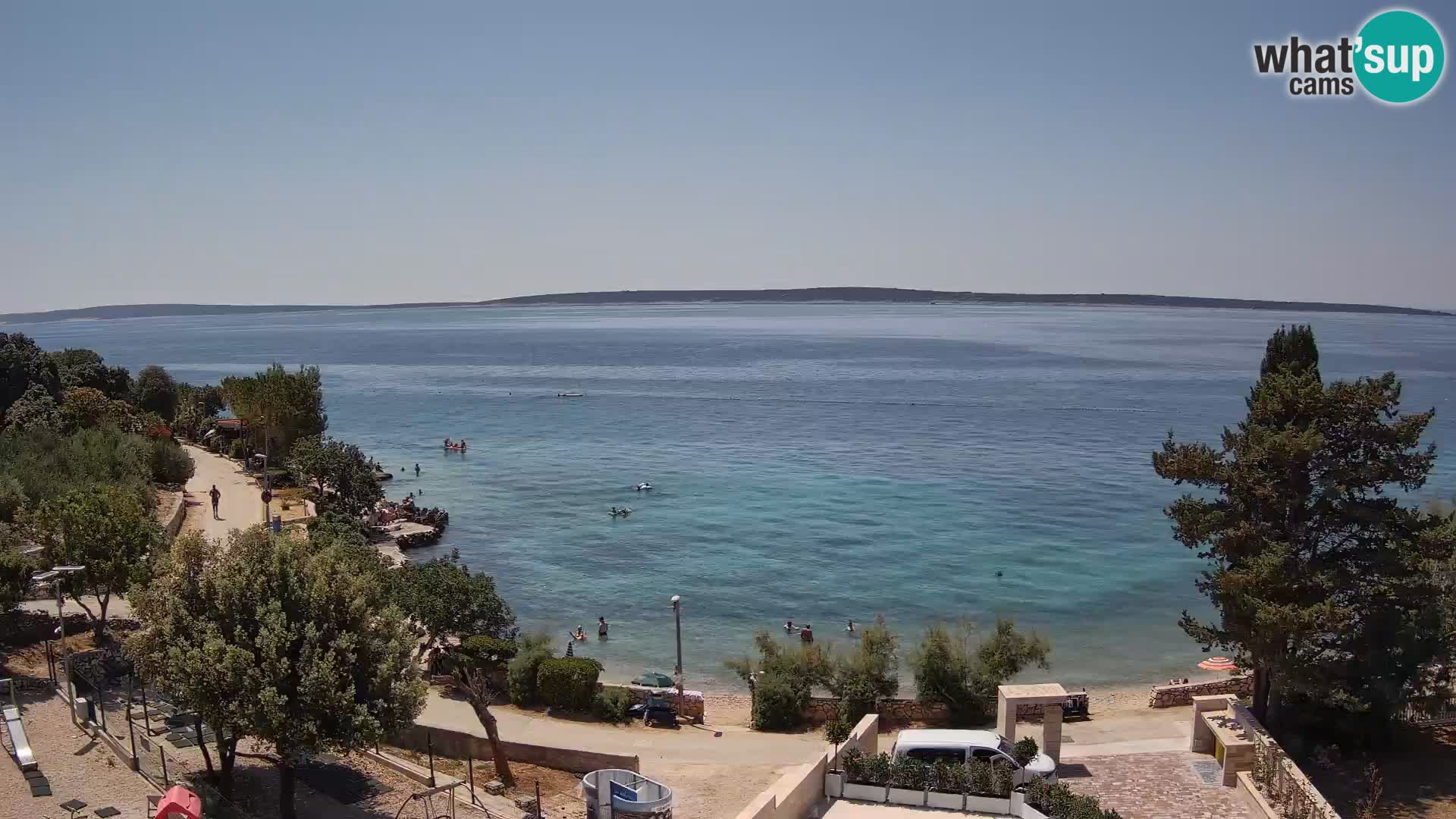 Webcam Plaža Male Mandre – Live View from Pag Island