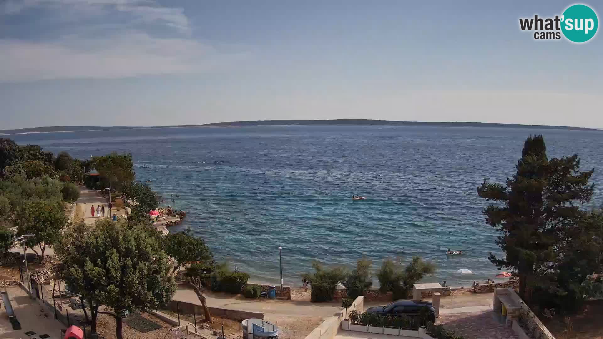 Webcam Plaža Male Mandre – Live View from Pag Island