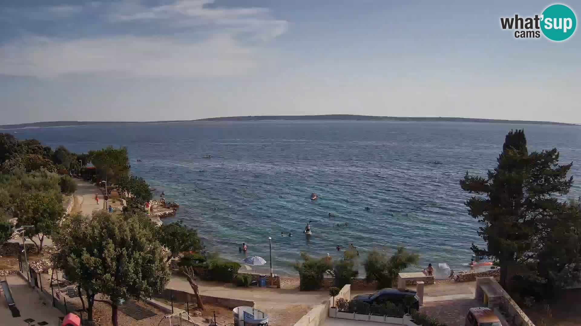 Webcam Plaža Male Mandre – Live View from Pag Island