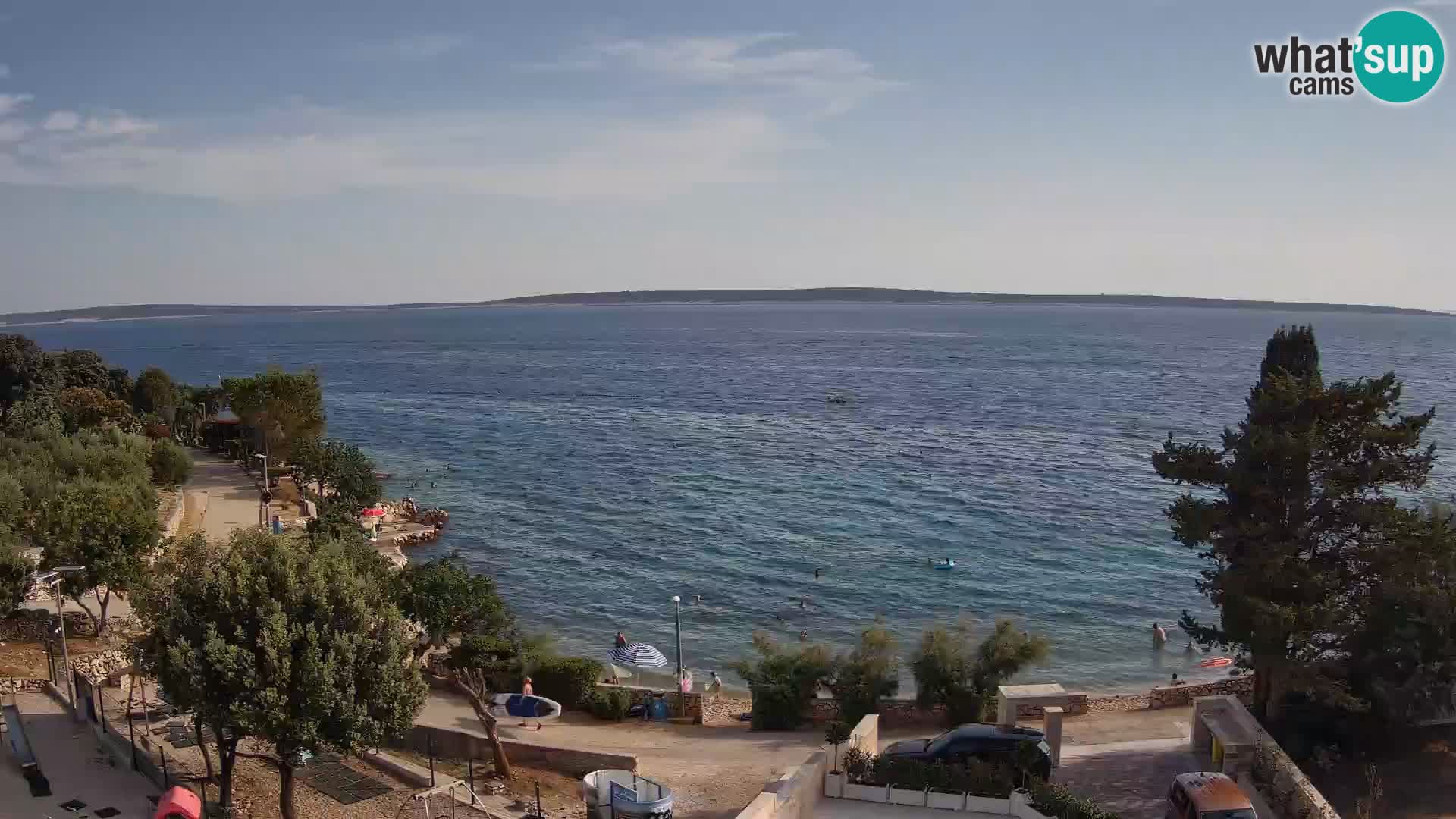 Webcam Plaža Male Mandre – Live View from Pag Island