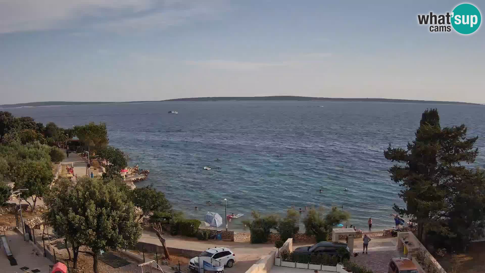 Webcam Plaža Male Mandre – Live View from Pag Island