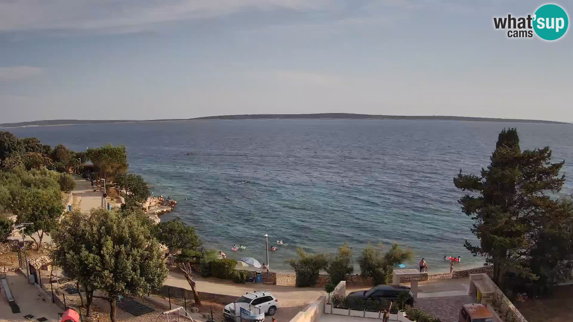 Webcam Plaža Male Mandre – Diretta dalla spiaggia sull’isola di Pag