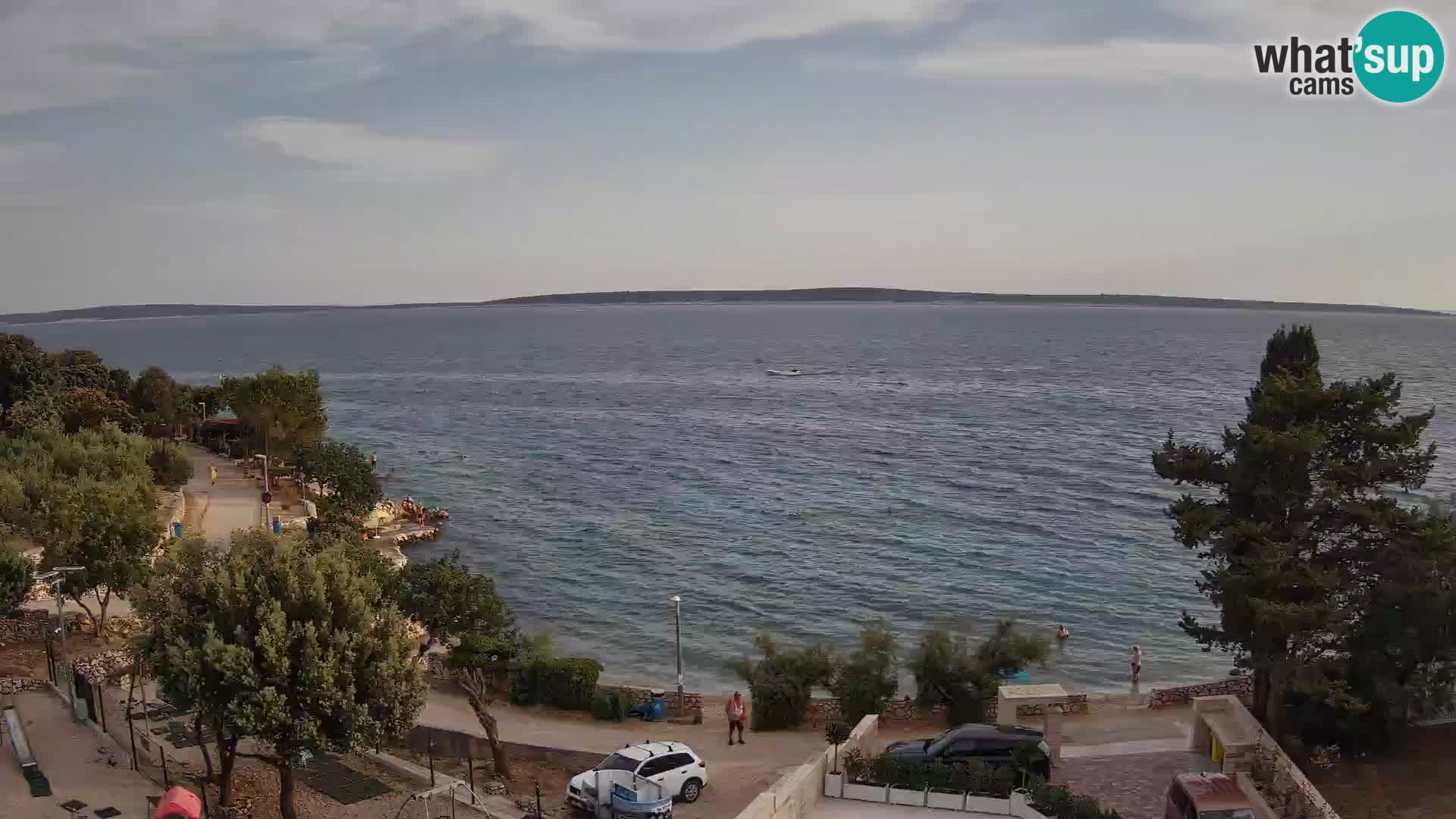 Webcam Plaža Male Mandre – Live View from Pag Island