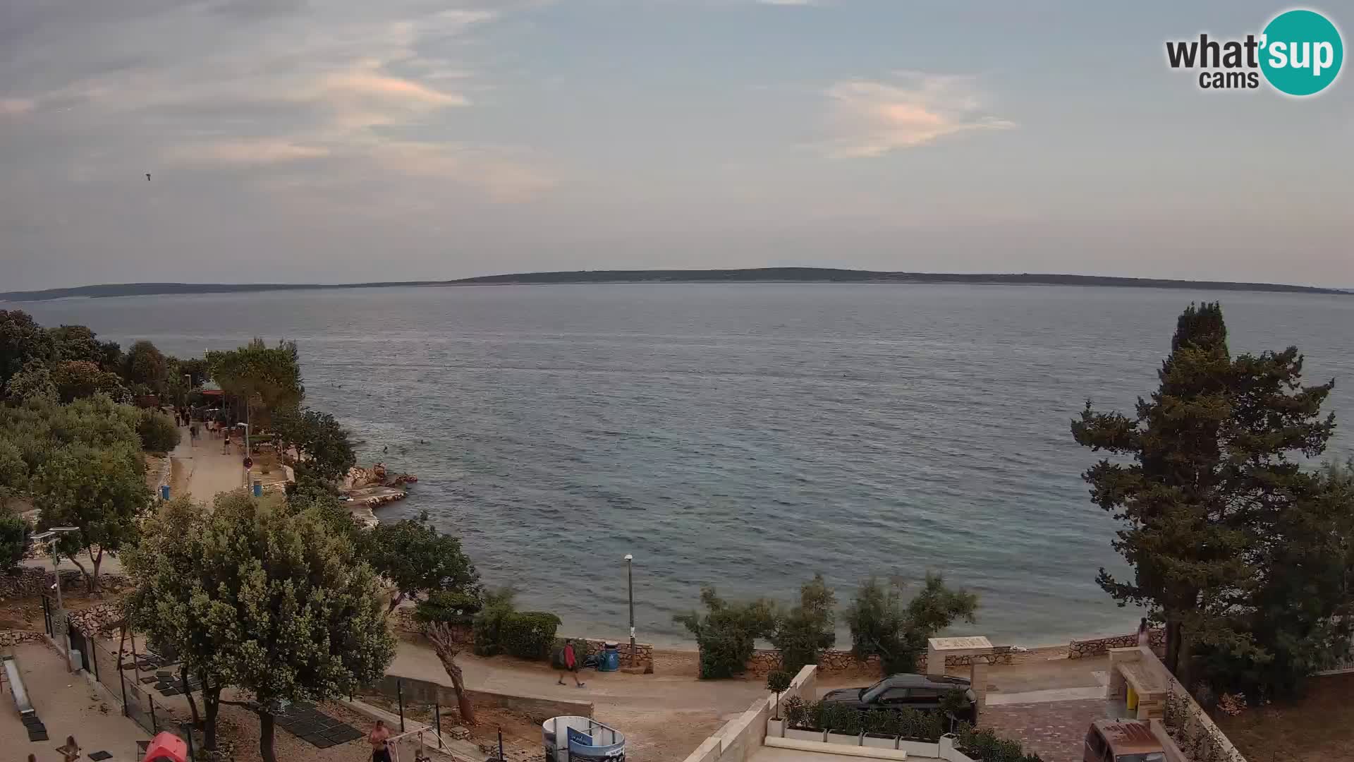 Webcam Plaža Male Mandre – Live View from Pag Island