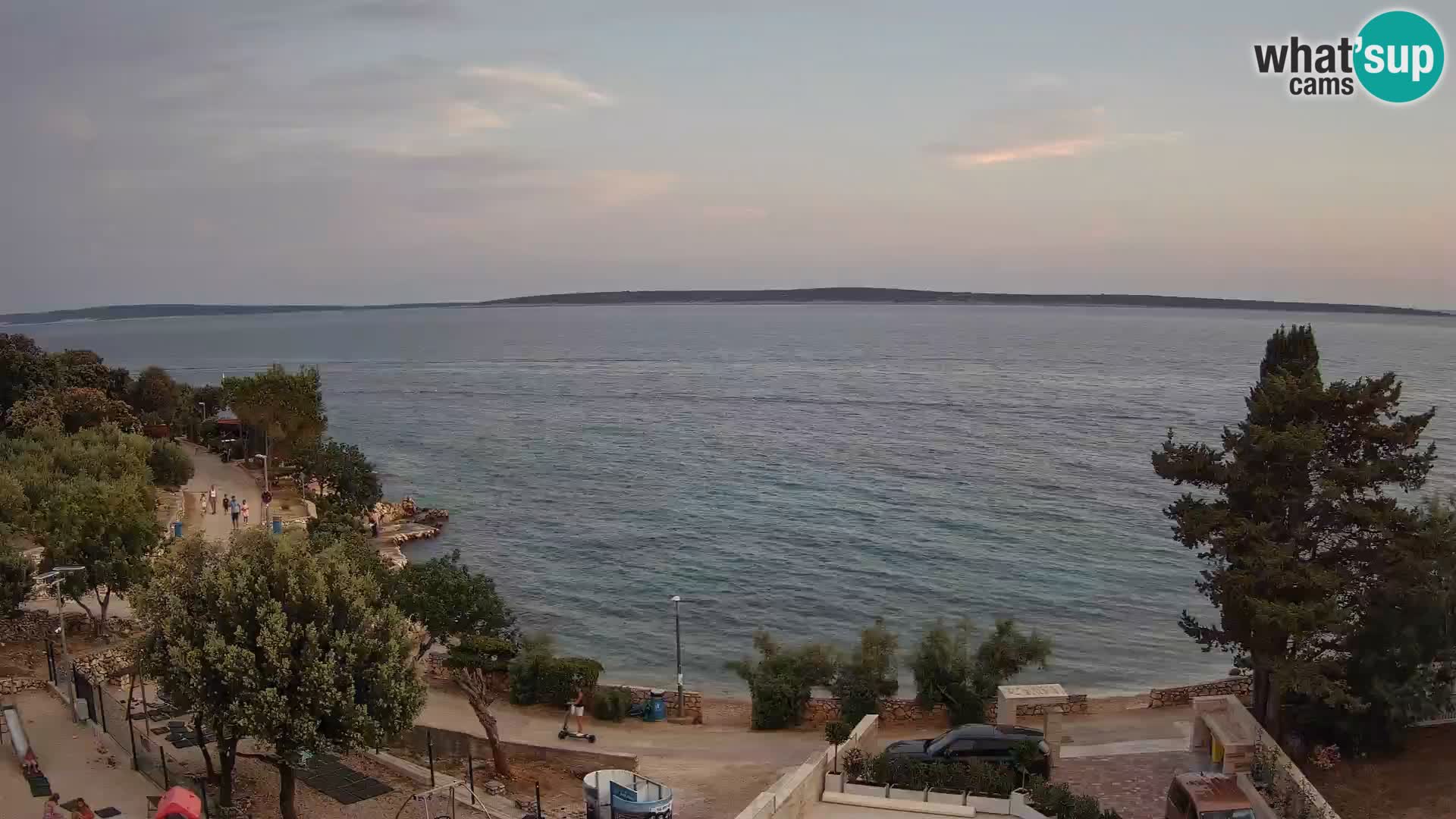 Webcam Plaža Male Mandre – Live View from Pag Island