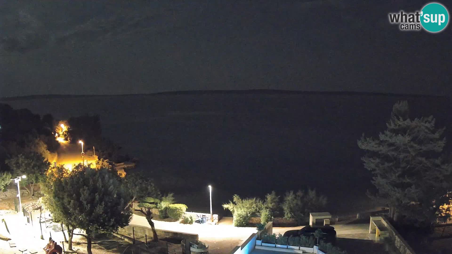 Webcam Strand Male Mandre – Liveblick von der Insel Pag