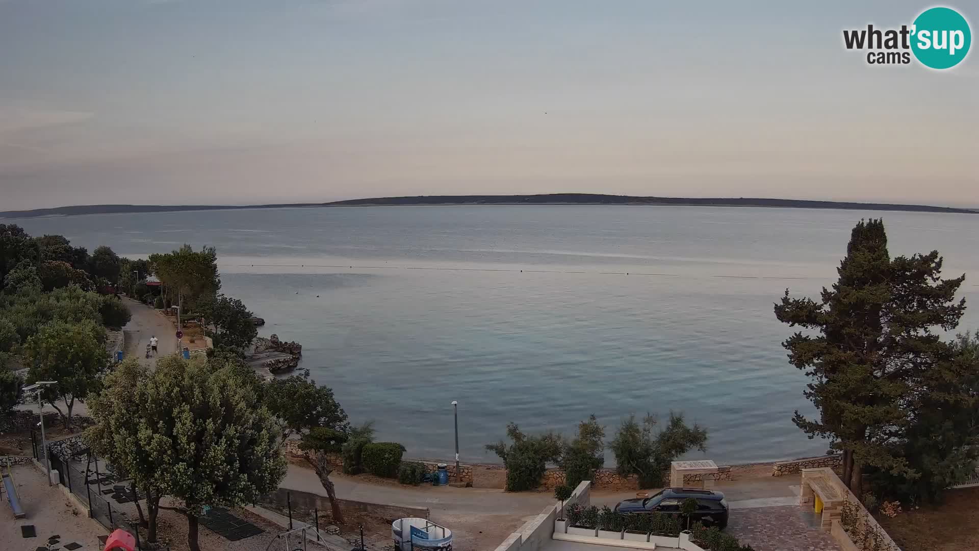 Webcam Plaža Male Mandre – Diretta dalla spiaggia sull’isola di Pag