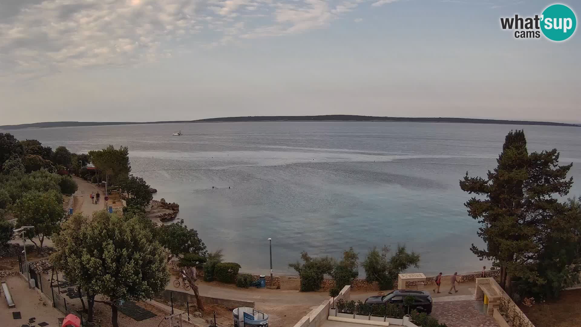 Webcam Strand Male Mandre – Liveblick von der Insel Pag