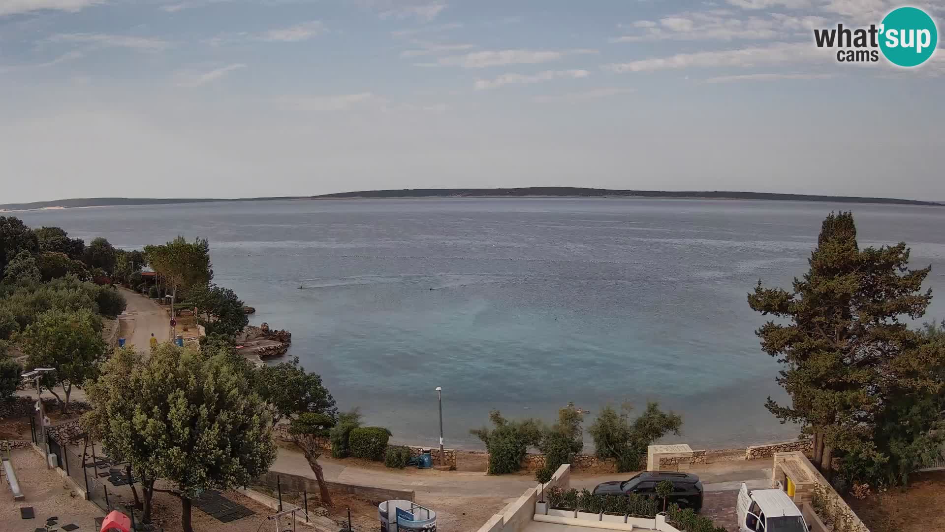 Webcam Plaža Male Mandre – Live View from Pag Island