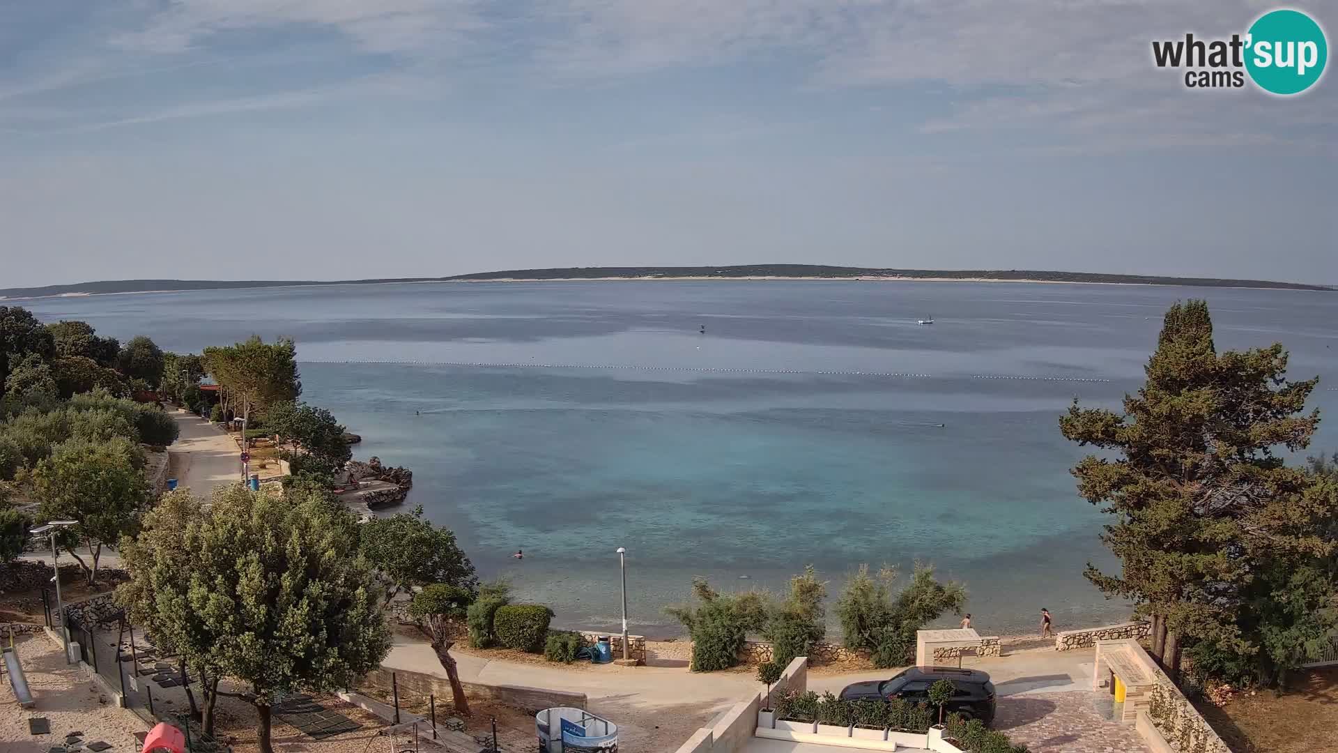 Webcam Plaža Male Mandre – Live View from Pag Island