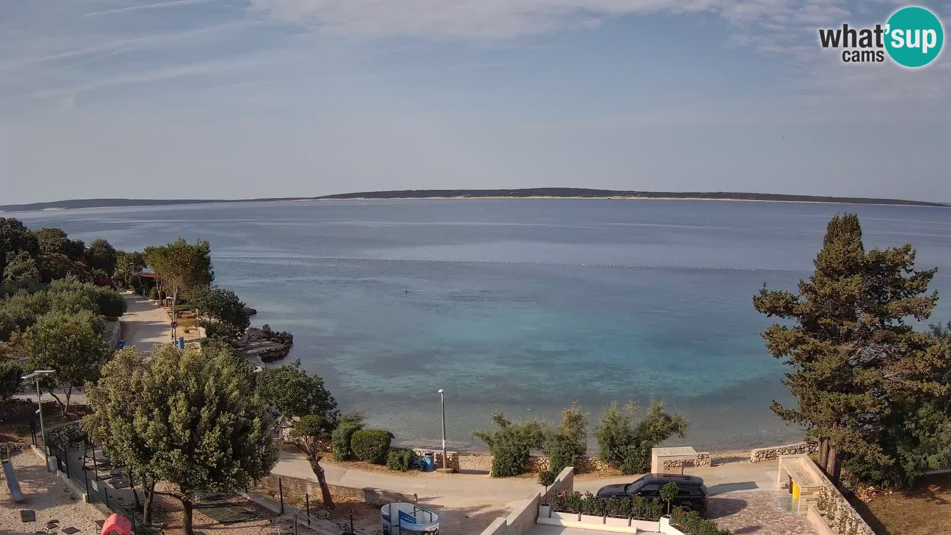 Webcam Plaža Male Mandre – Live View from Pag Island