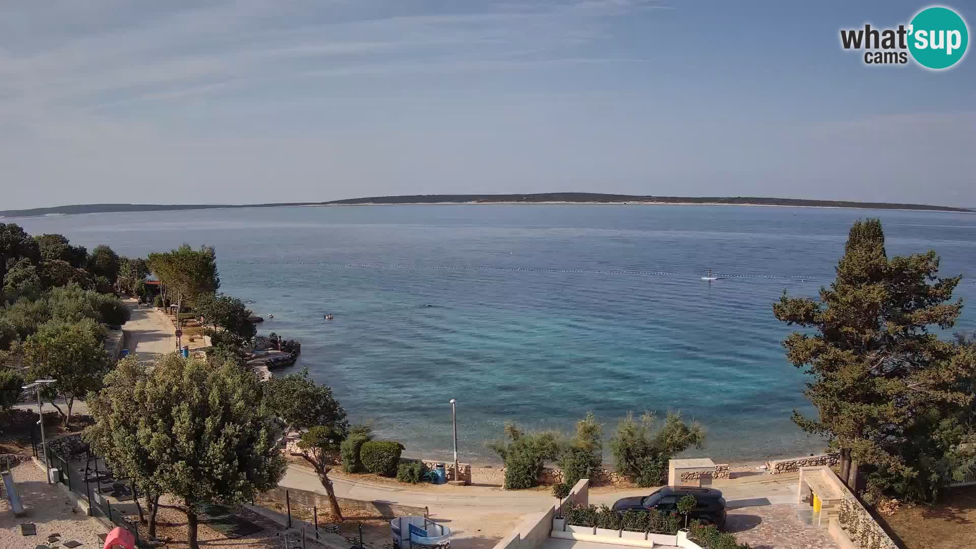Webcam Plaža Male Mandre – Live View from Pag Island