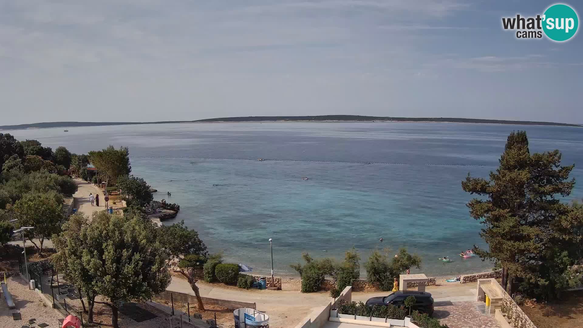 Webcam Plaža Male Mandre – Live View from Pag Island