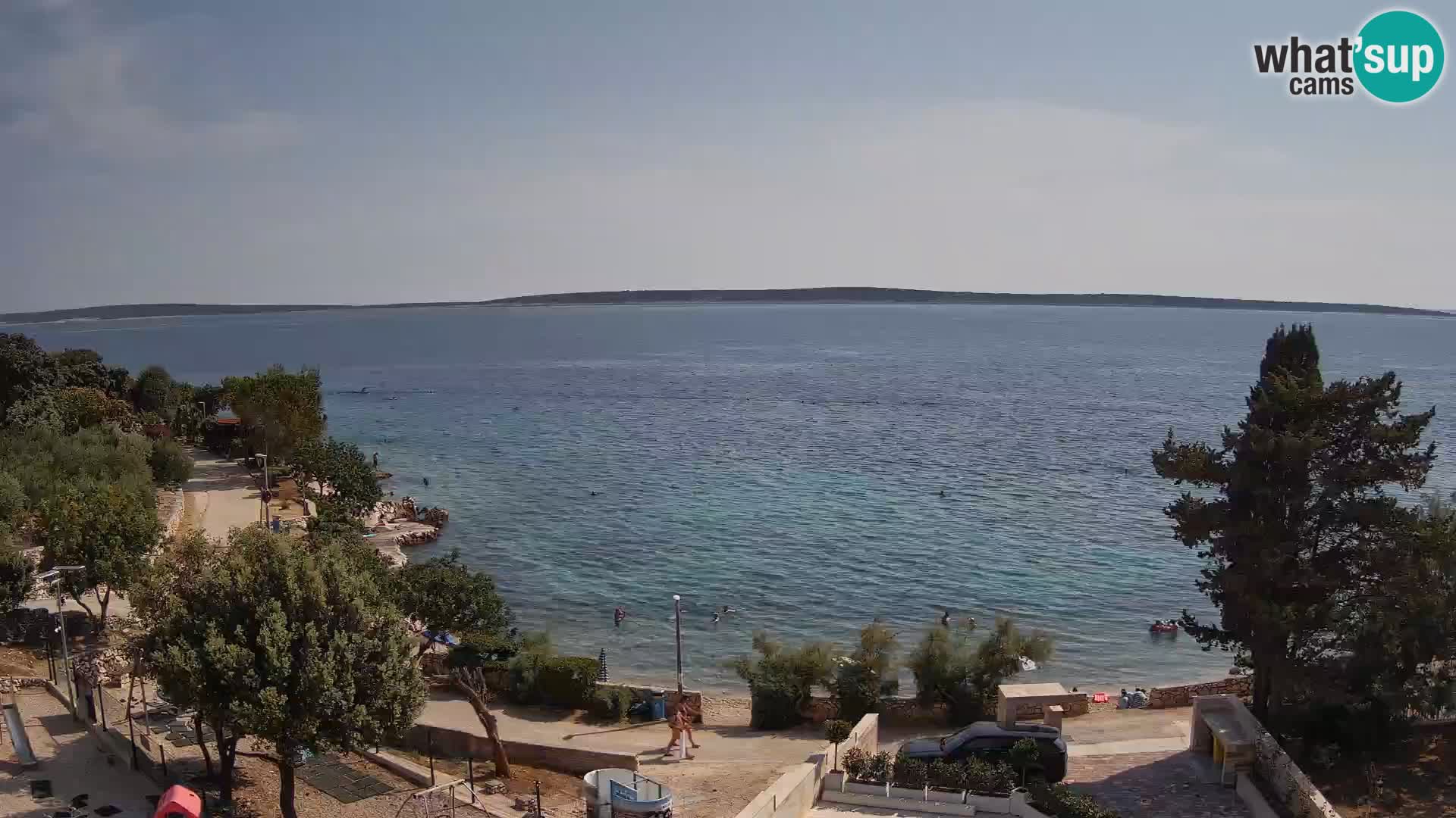 Webcam Plaža Male Mandre – Live View from Pag Island