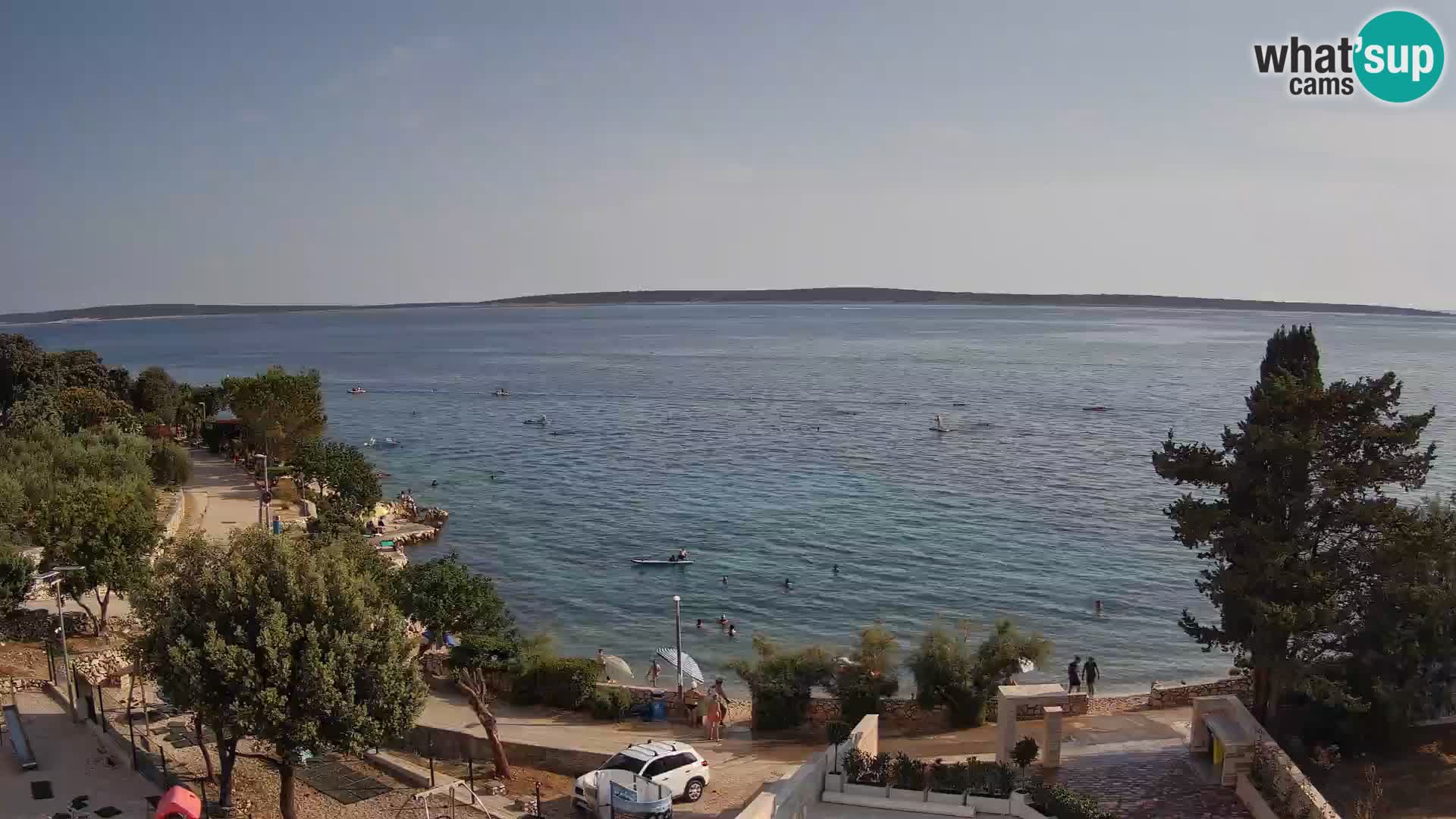 Webcam Plaža Male Mandre – Live View from Pag Island