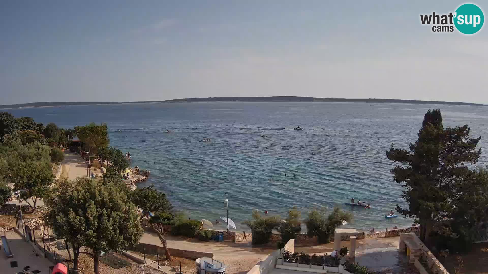 Webcam Plaža Male Mandre – Live View from Pag Island