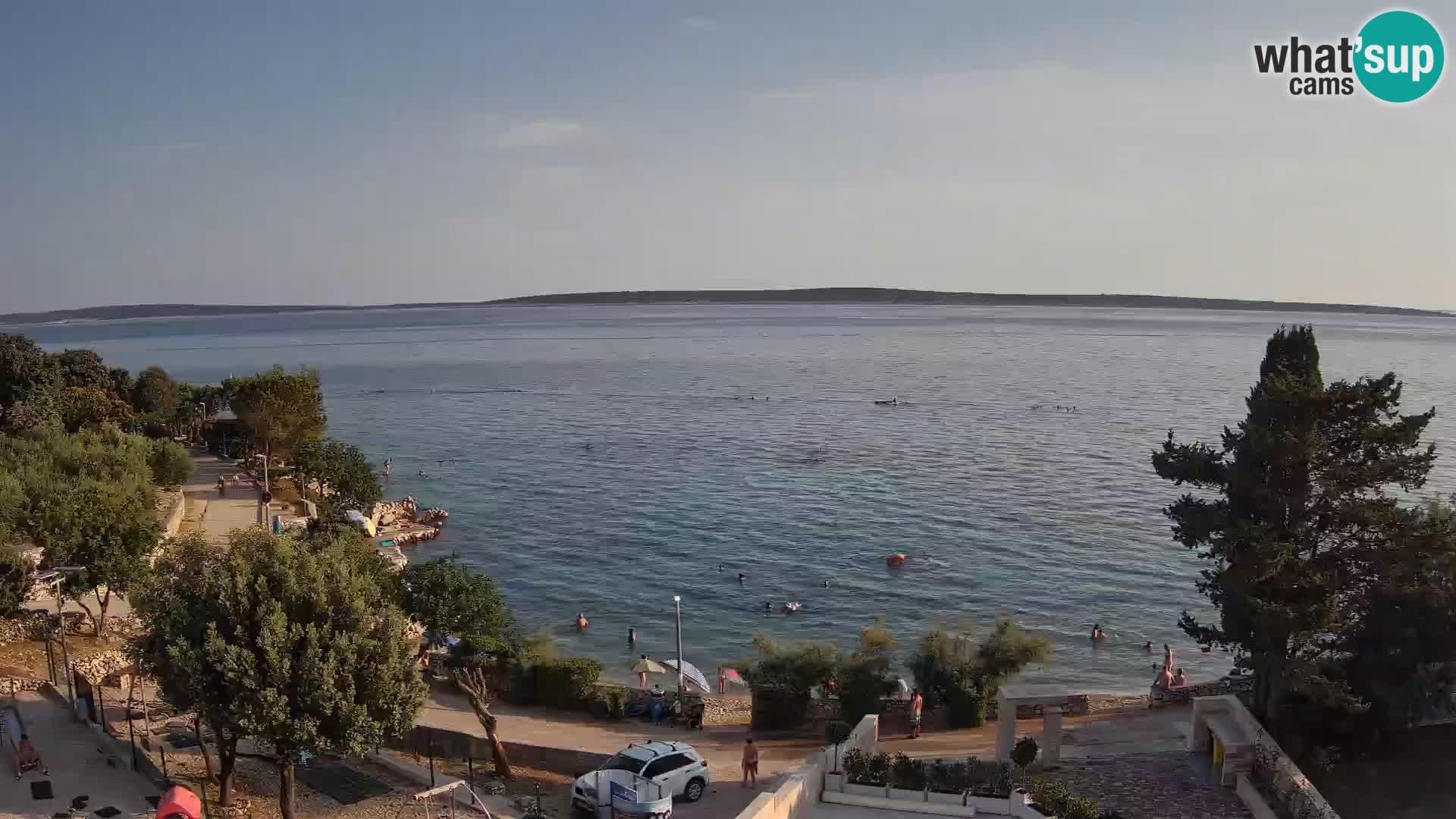Webcam Strand Male Mandre – Liveblick von der Insel Pag
