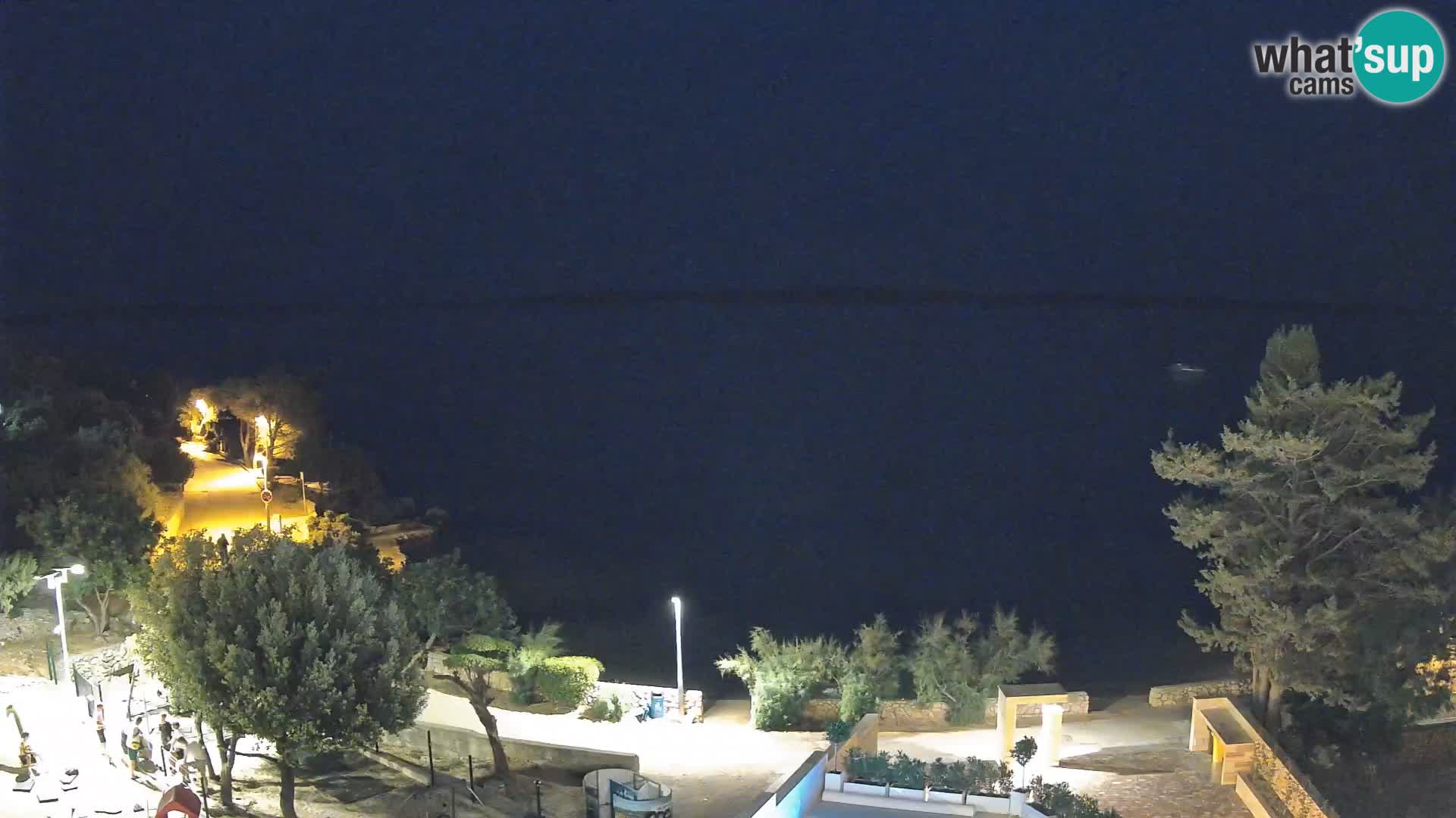 Webcam Plaža Male Mandre – Diretta dalla spiaggia sull’isola di Pag