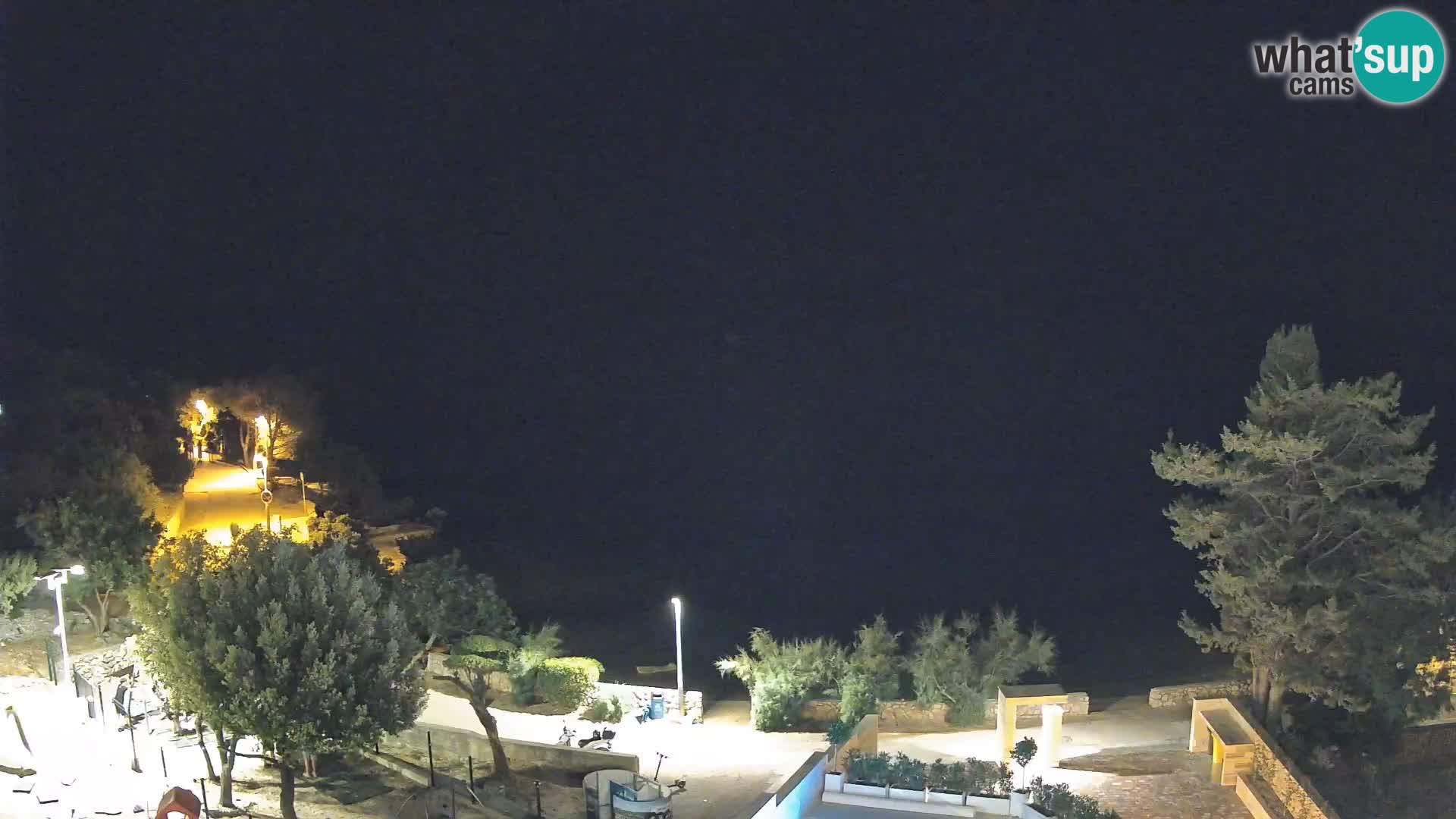 Webcam Strand Male Mandre – Liveblick von der Insel Pag