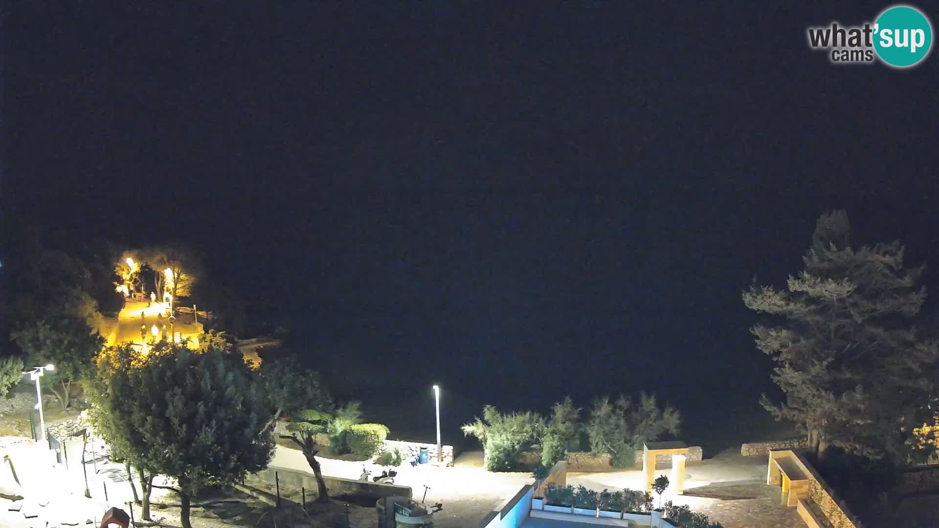 Webcam Plaža Male Mandre – Diretta dalla spiaggia sull’isola di Pag