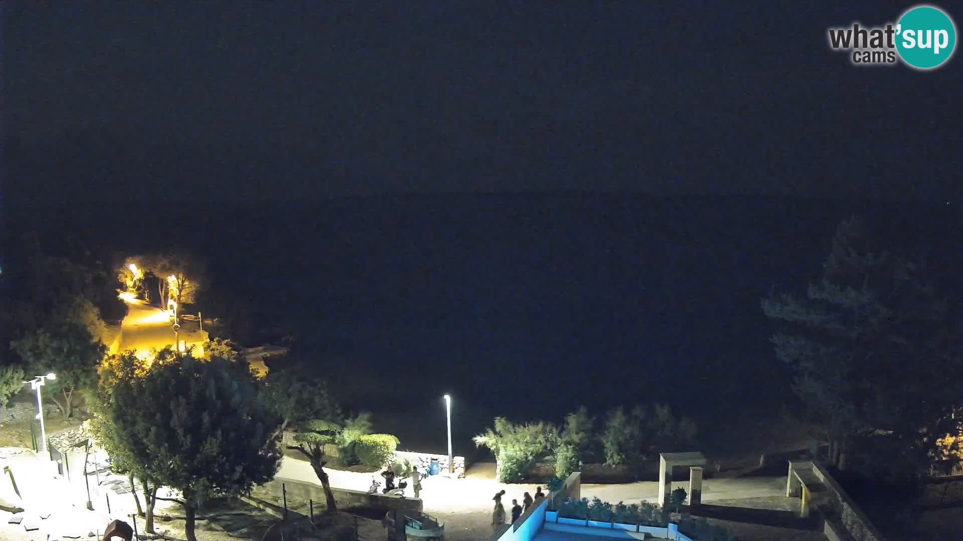 Webcam Strand Male Mandre – Liveblick von der Insel Pag