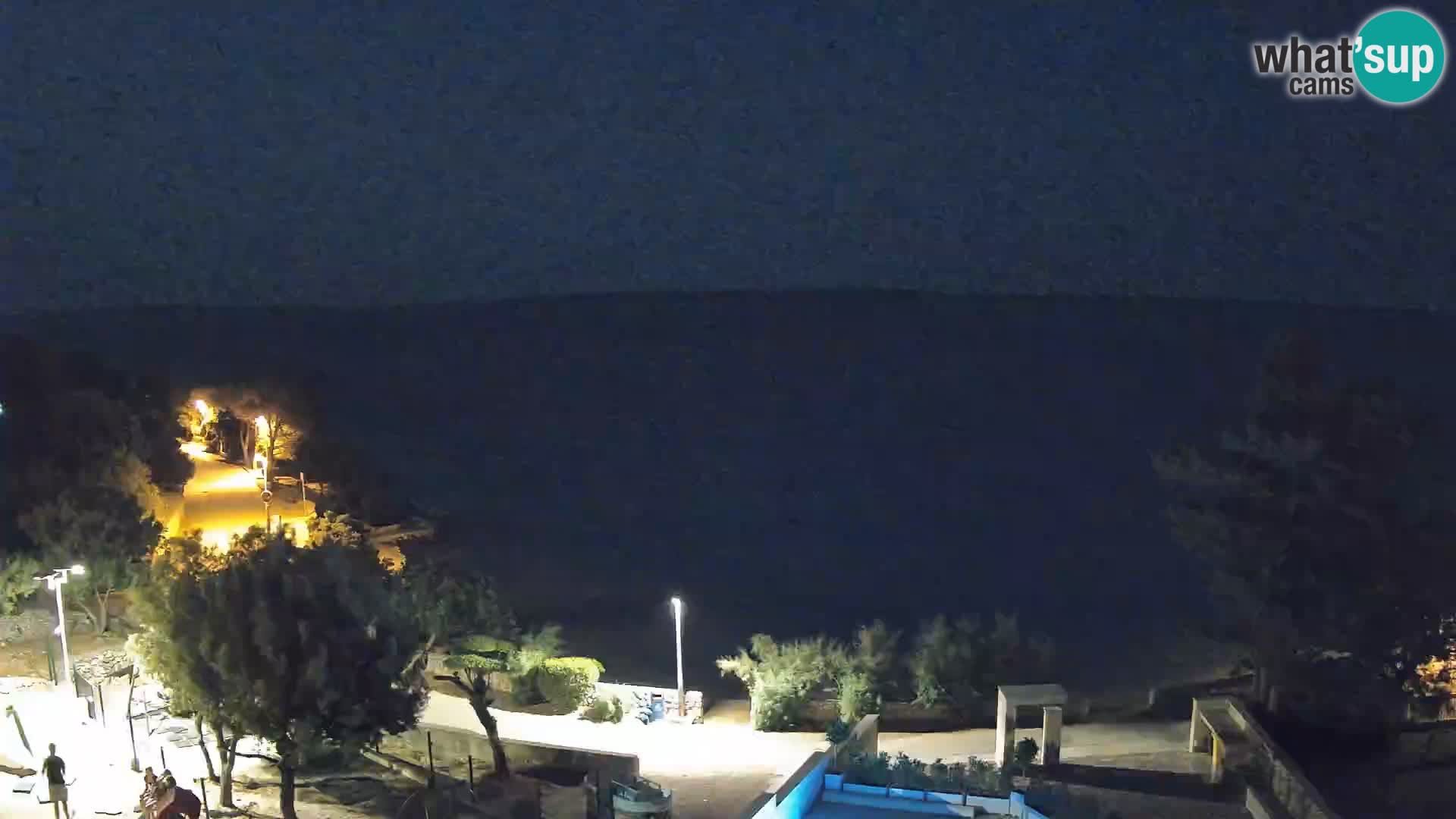 Webcam Strand Male Mandre – Liveblick von der Insel Pag