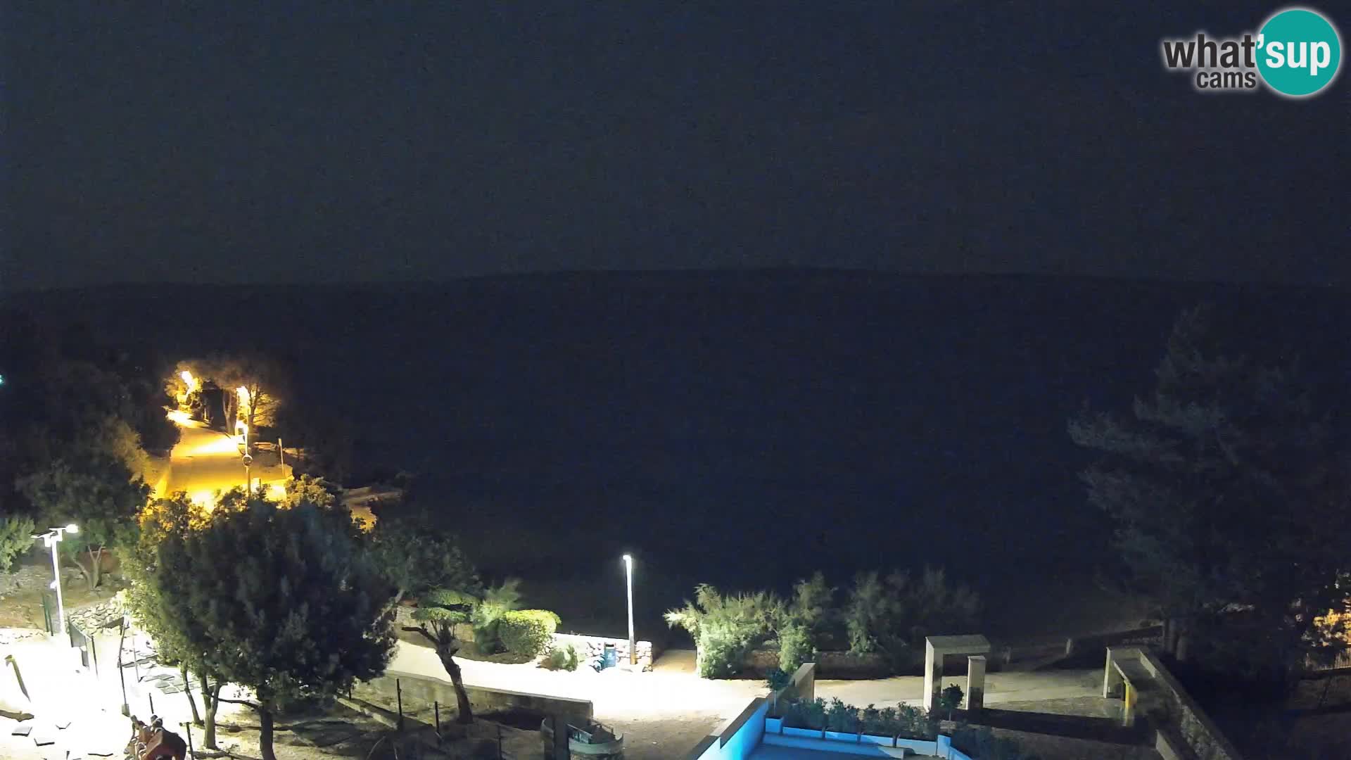 Webcam Strand Male Mandre – Liveblick von der Insel Pag