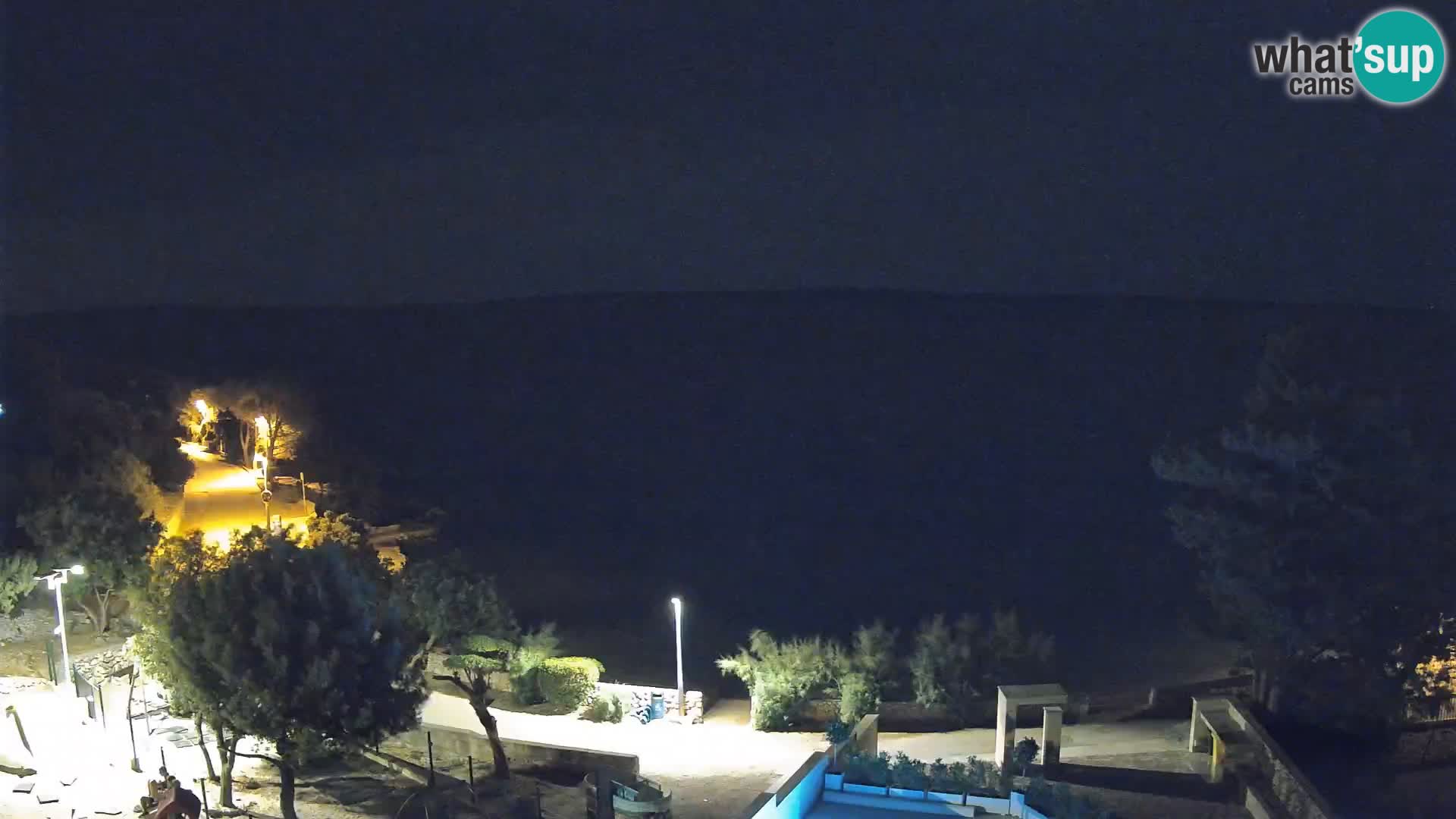 Webcam Strand Male Mandre – Liveblick von der Insel Pag