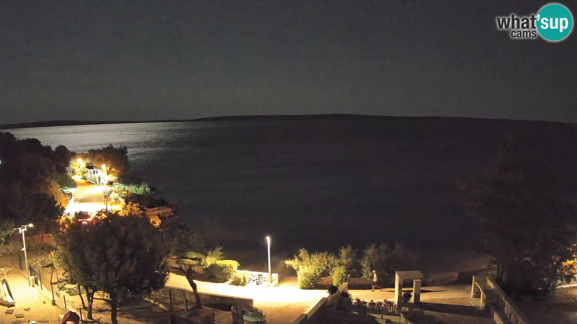 Webcam Plaža Male Mandre – Diretta dalla spiaggia sull’isola di Pag