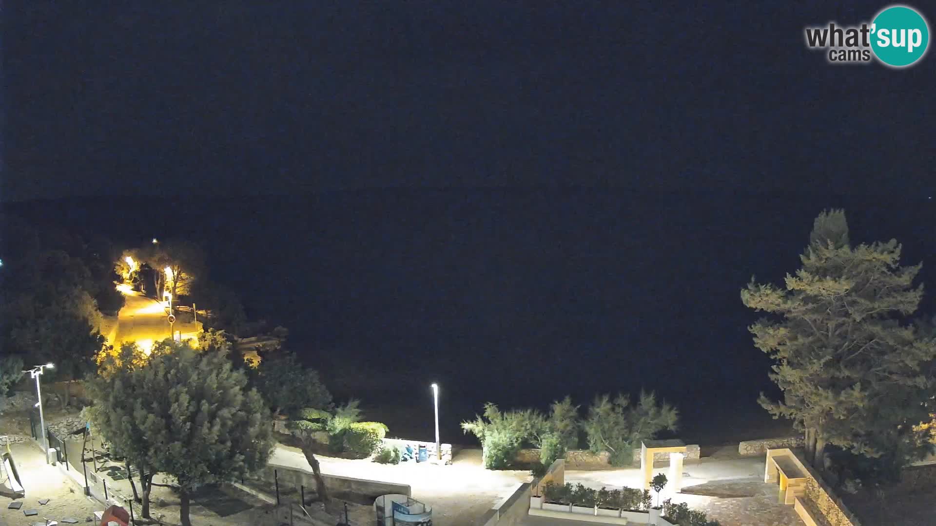 Webcam Plaža Male Mandre – Diretta dalla spiaggia sull’isola di Pag