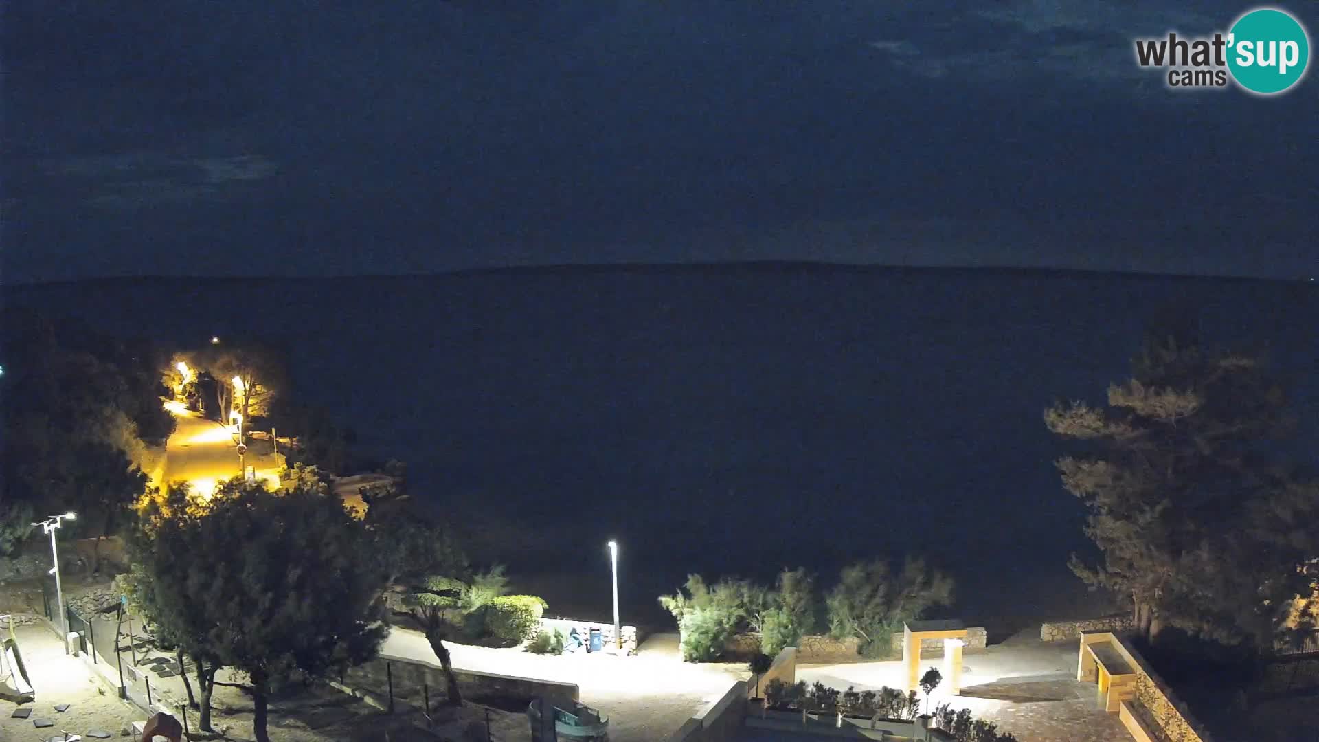 Webcam Strand Male Mandre – Liveblick von der Insel Pag