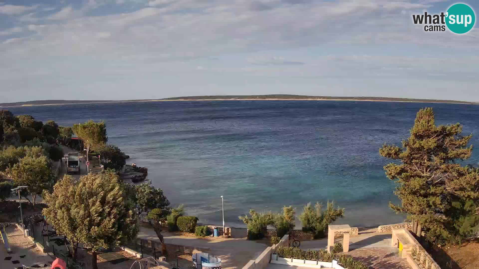 Webcam Plaža Male Mandre – Live View from Pag Island