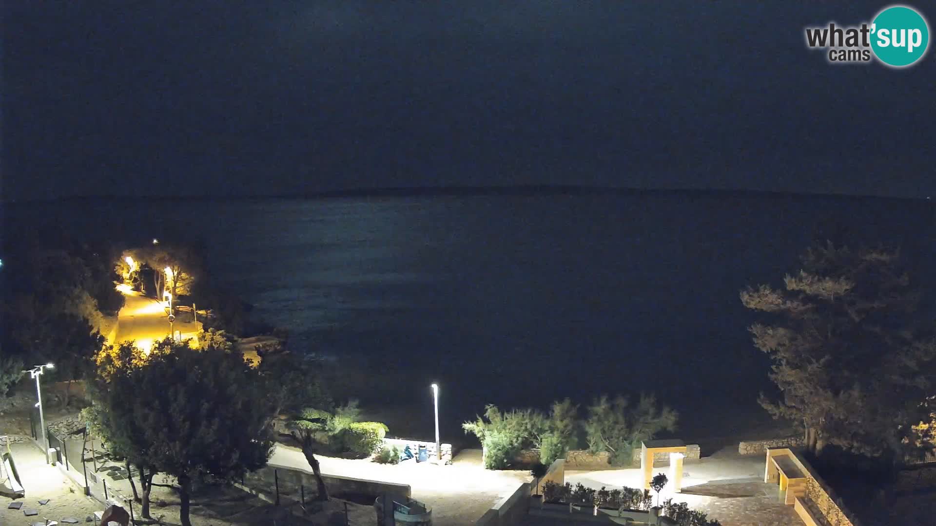 Webcam Strand Male Mandre – Liveblick von der Insel Pag