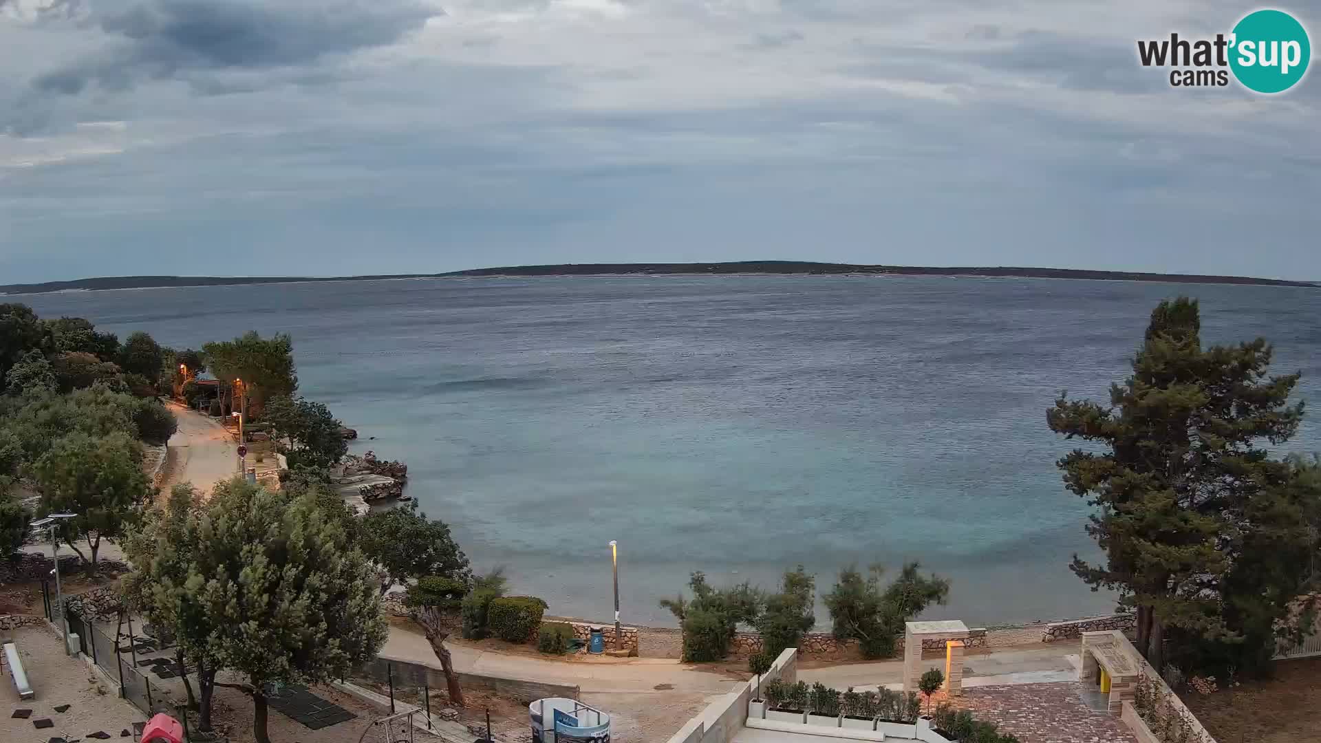 Webcam Plaža Male Mandre – Live View from Pag Island