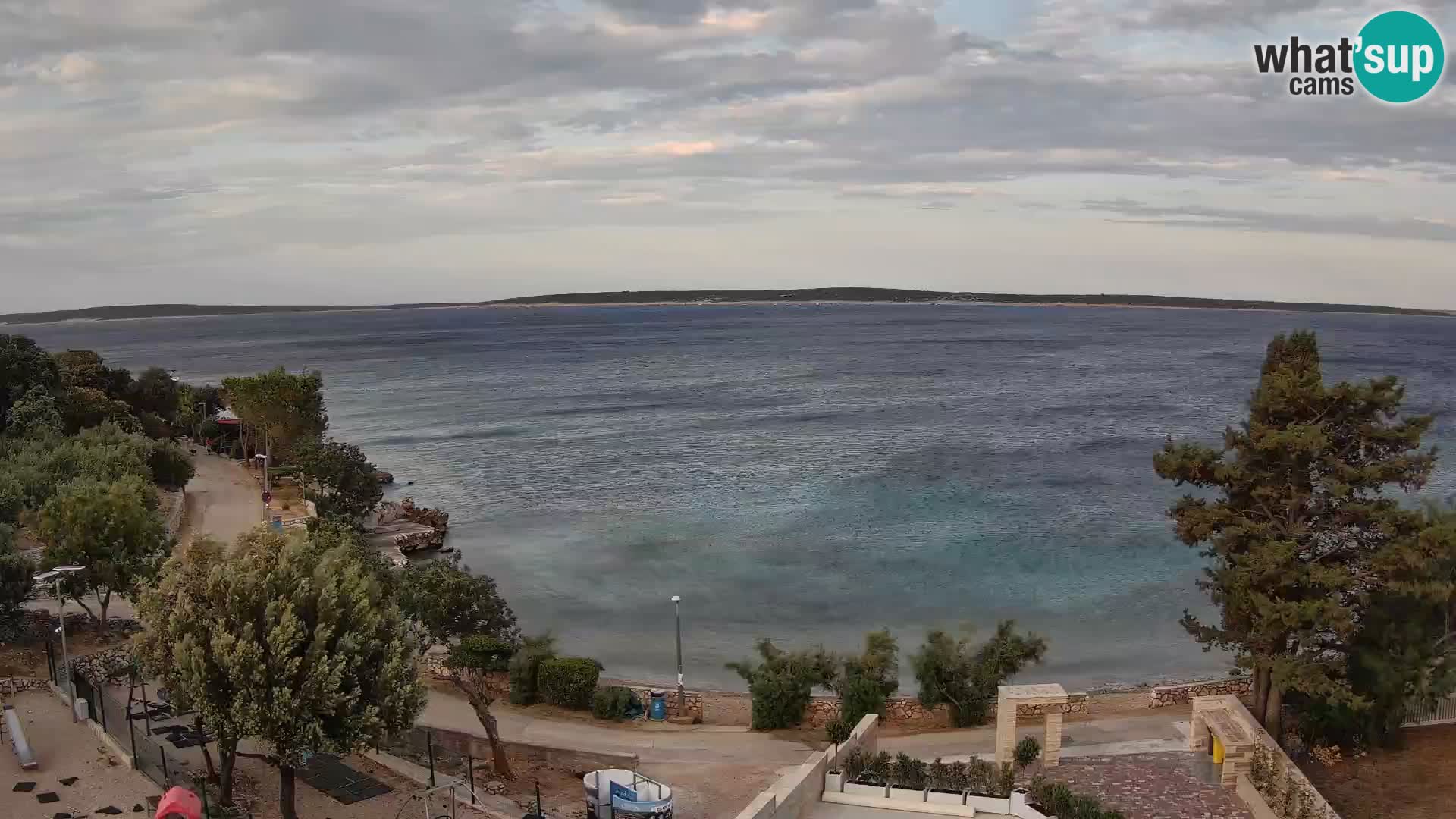 Webcam Plaža Male Mandre – Diretta dalla spiaggia sull’isola di Pag