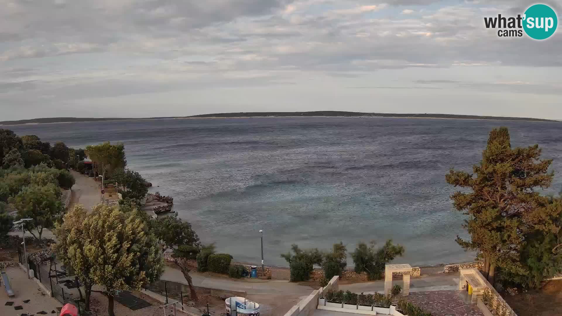 Webcam Plaža Male Mandre – Live View from Pag Island